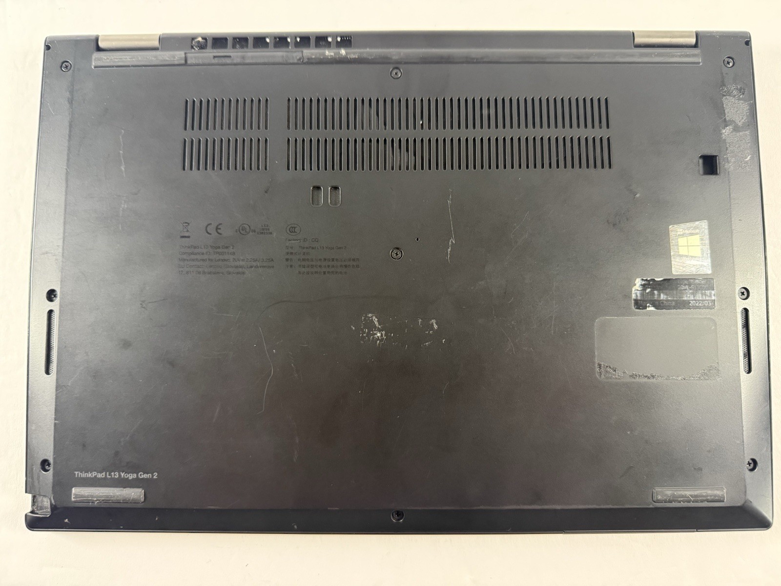 Lenovo ThinkPad L13Yoga Gen2 2-in-1 Touch i5-1145G7 Gen 16GB RAM No Batt /SSD/OS
