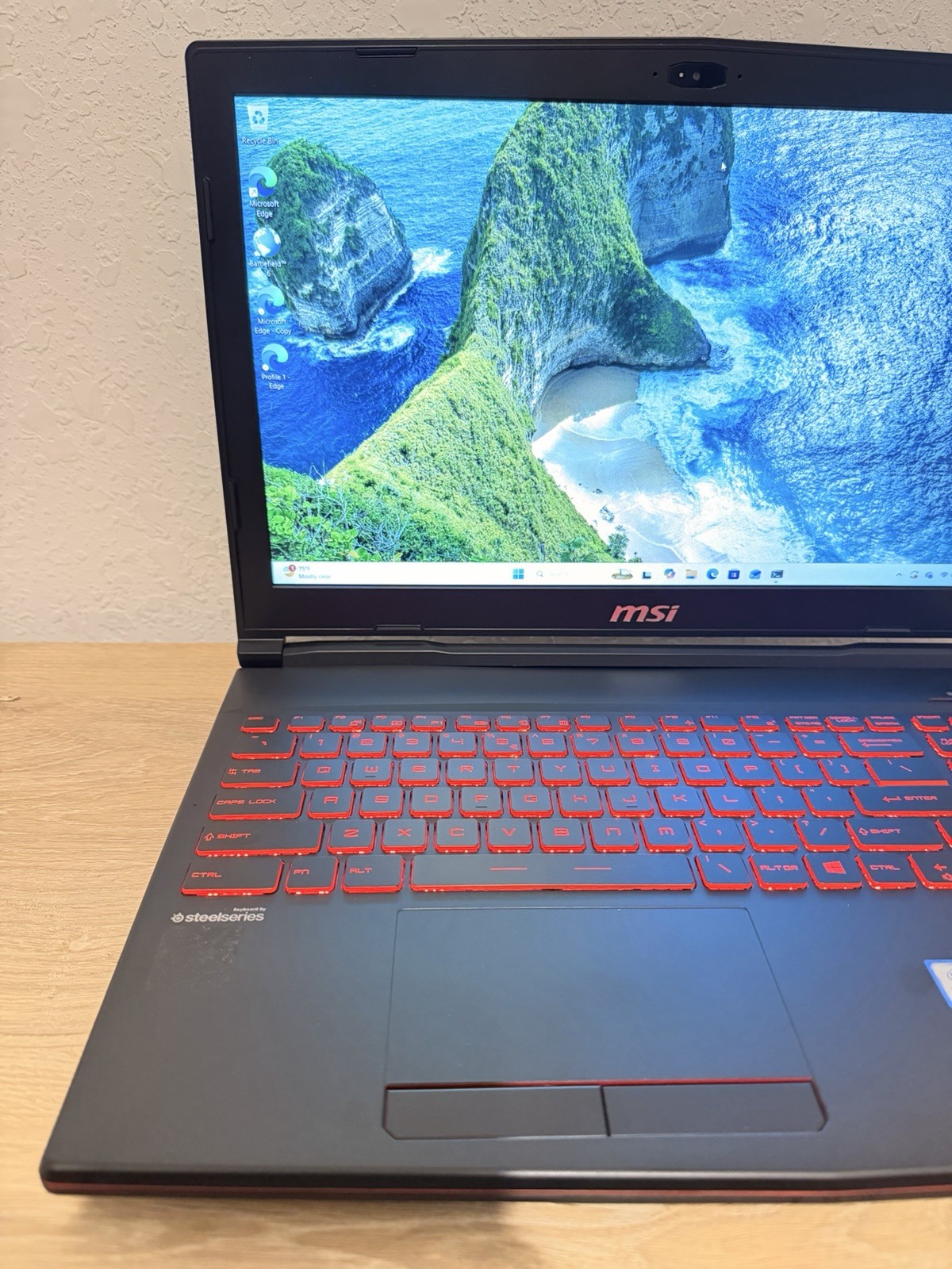 MSI Gaming Laptop GL63 15.6″ Intel i5 8300H 2.30GHz 8GB RAM, 1TB GTX1050