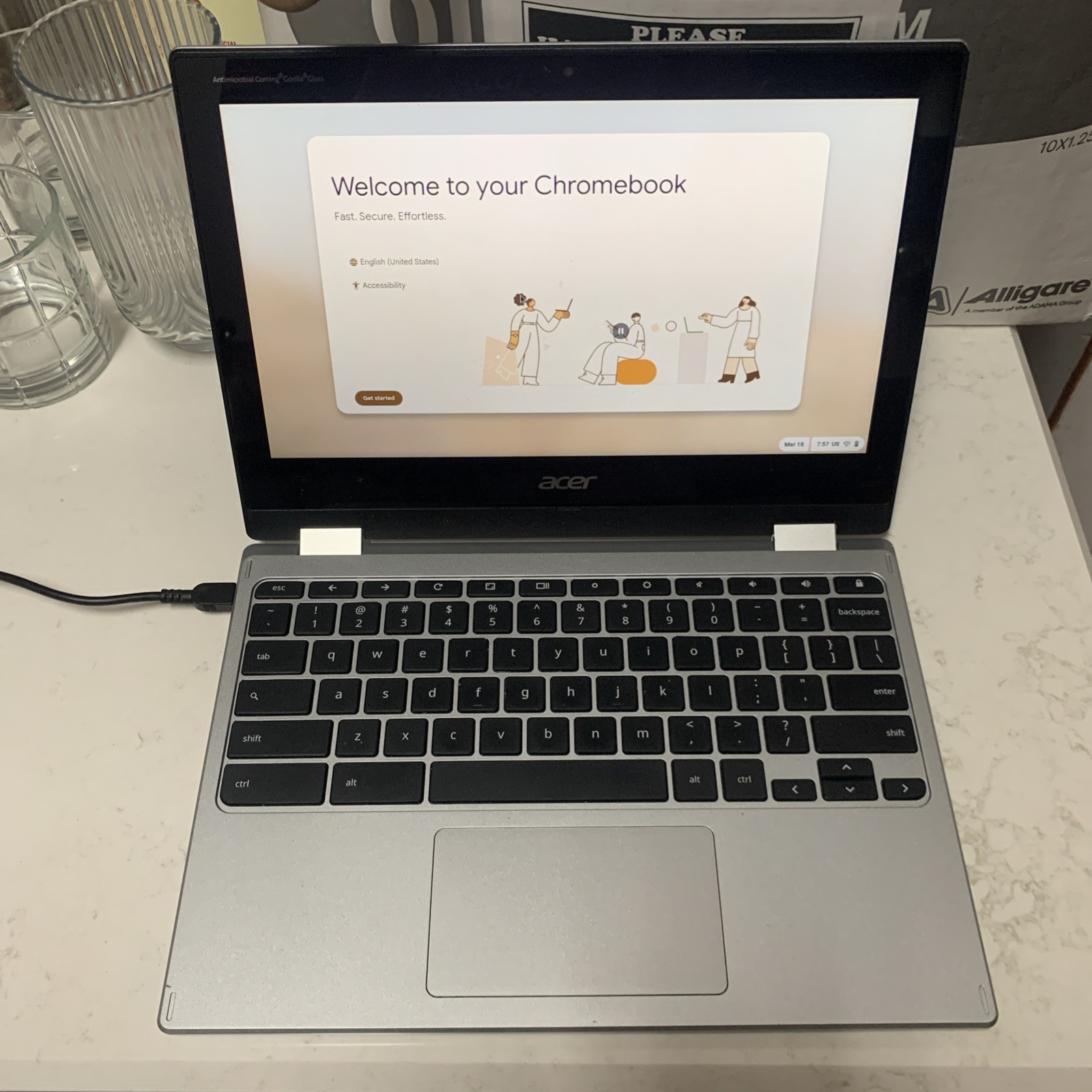 Acer Chromebook Spin 311 CP311-3H-K5WQ – TOUCHSCREEN INTACT NoPWRCord – WORKS