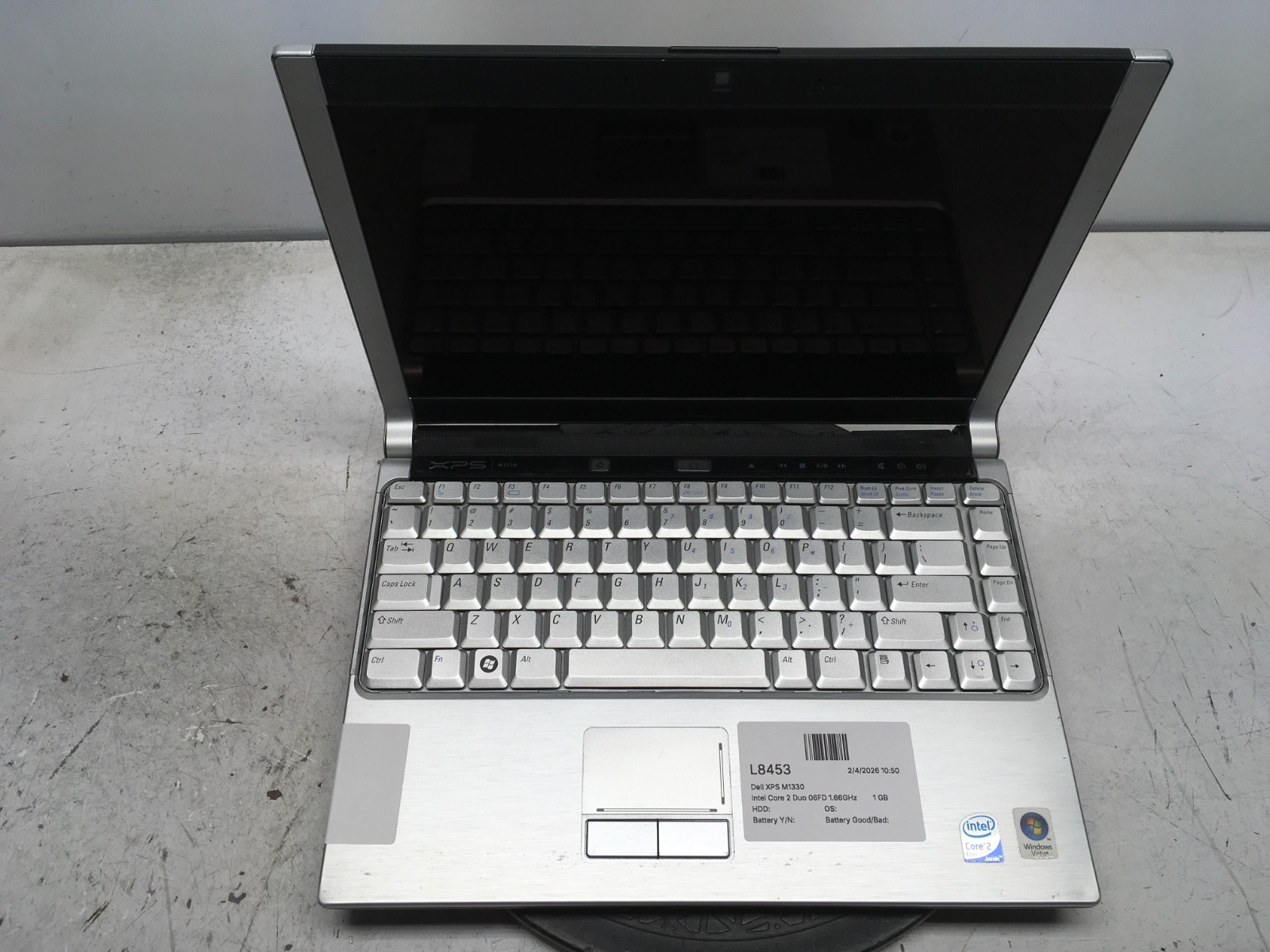 Dell XPS M1330 Intel Core 2 Duo 06FD 1.66GHz 1 GB NO HDD