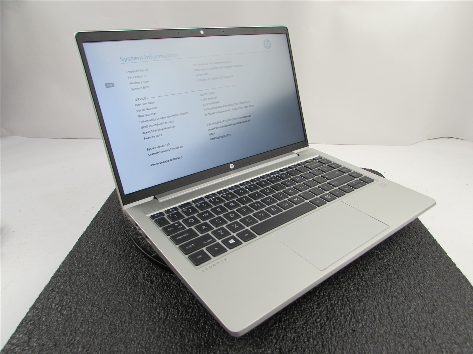 HP PROBOOK 445 (G8) FHD AMD RYZEN 5 5600U 512GB SSD 16GB RAM AMD GPU WIN 11 PRO
