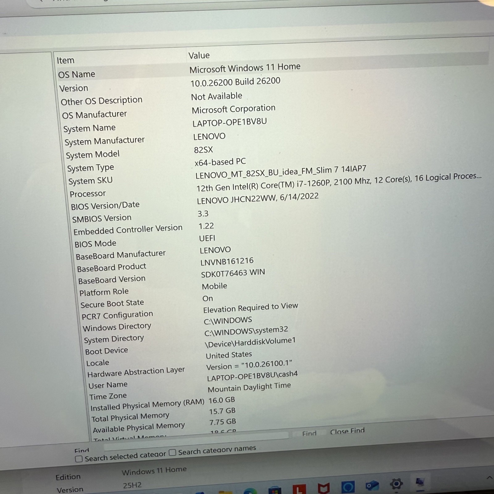 Lenovo Slim 7i 14IAP7 1 TB 16 GB Intel Core i7 2.1GHz Intel Xe Graphics #H456