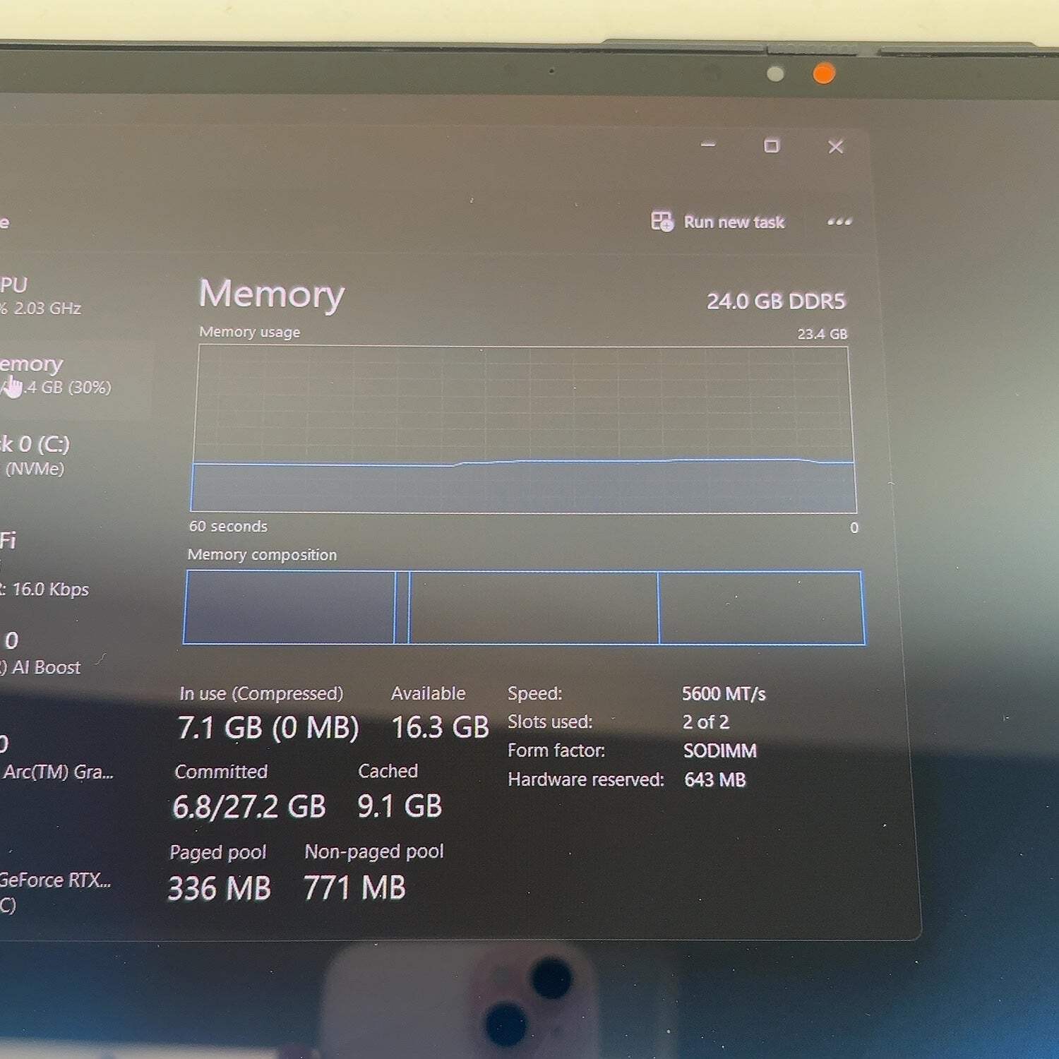 Asus Vivobook Pro 15.6″ Core Ultra 9 185H 2.5GHz 24GB RAM 2TB SSD RTX 3050