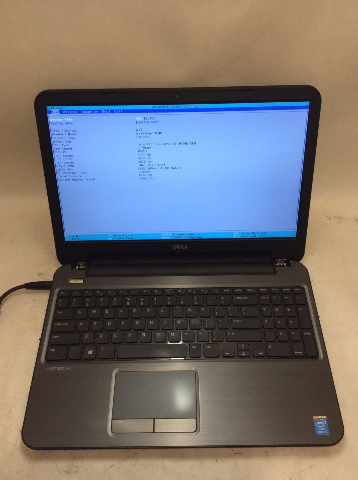 Dell Latitude 3540 Laptop 15″ Intel Core i3 4th Gen READ DESCRIPTION -PP