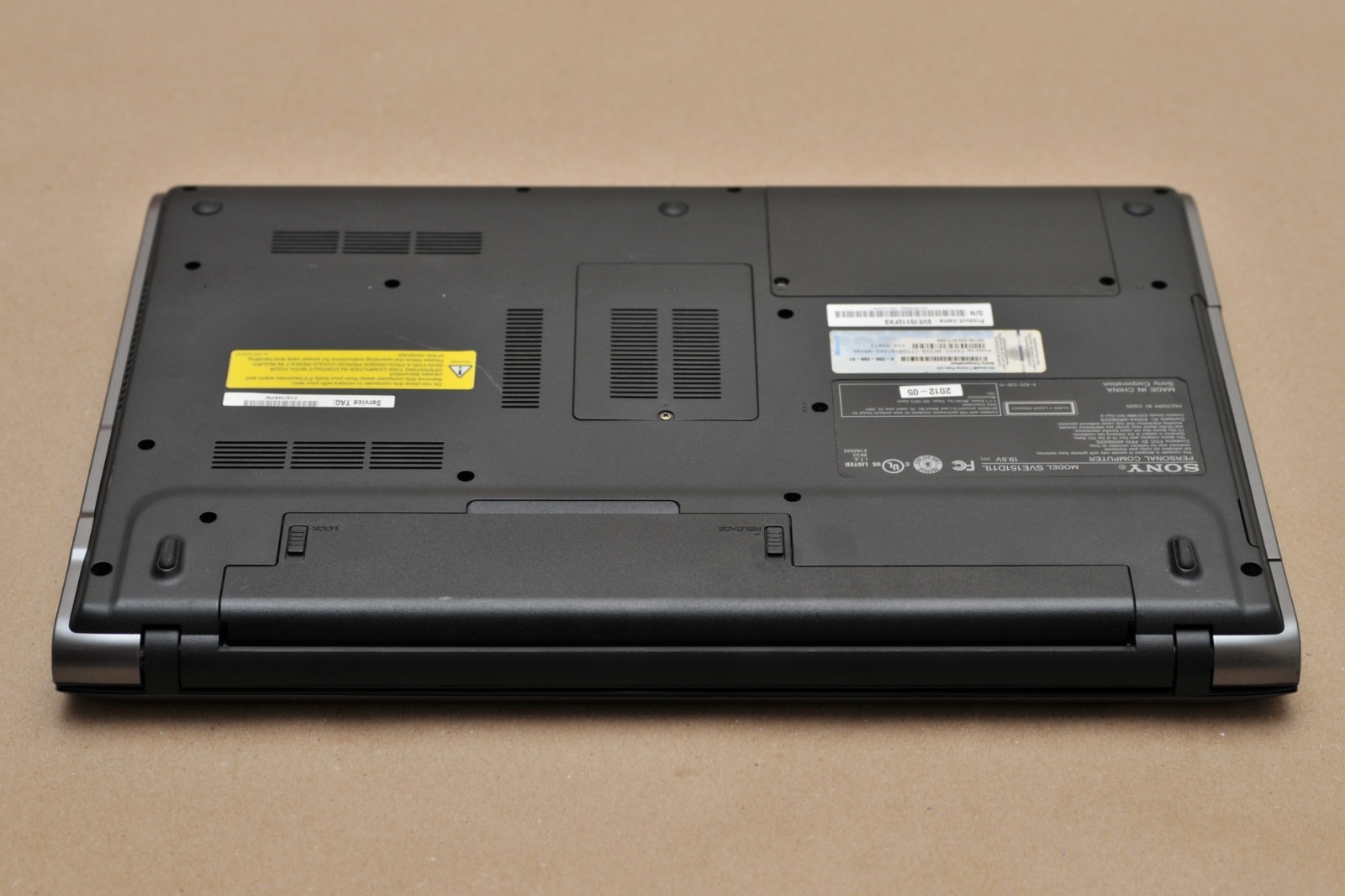 Sony VAIO SVE15112FXS i3-2370M Intel HD 3000 640GB HDD 4GB RAM Windows 7