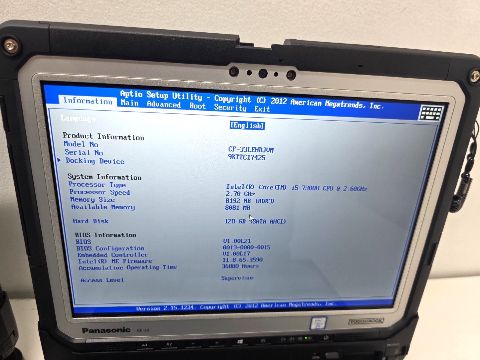 Lot 10 Panasonic Toughbook CF-33 i5 8GB 128GB Barcode LTE Rugged PCs