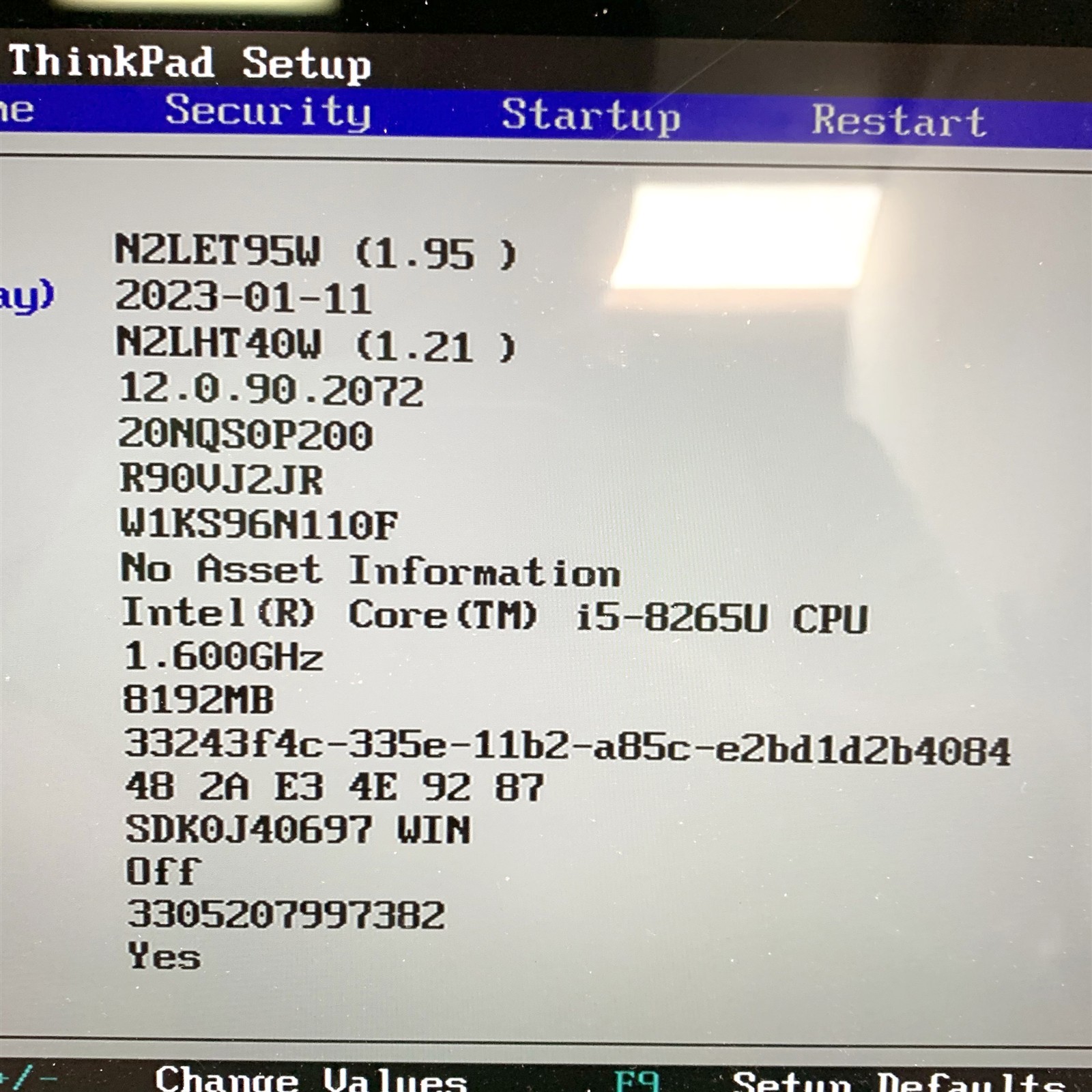 Lenovo ThinkPad X390 Yoga 13.3″ 2-in-1 Touch i5-8265U 1.6GHz 8GB 256GB For Parts