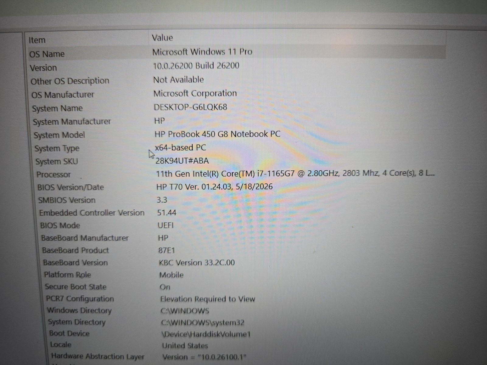 (NO BATTERY) HP ProBook 450 G8 i7-1165G7 @ 2.8 GHz 16GB RAM 256GB SSD Win11Pro