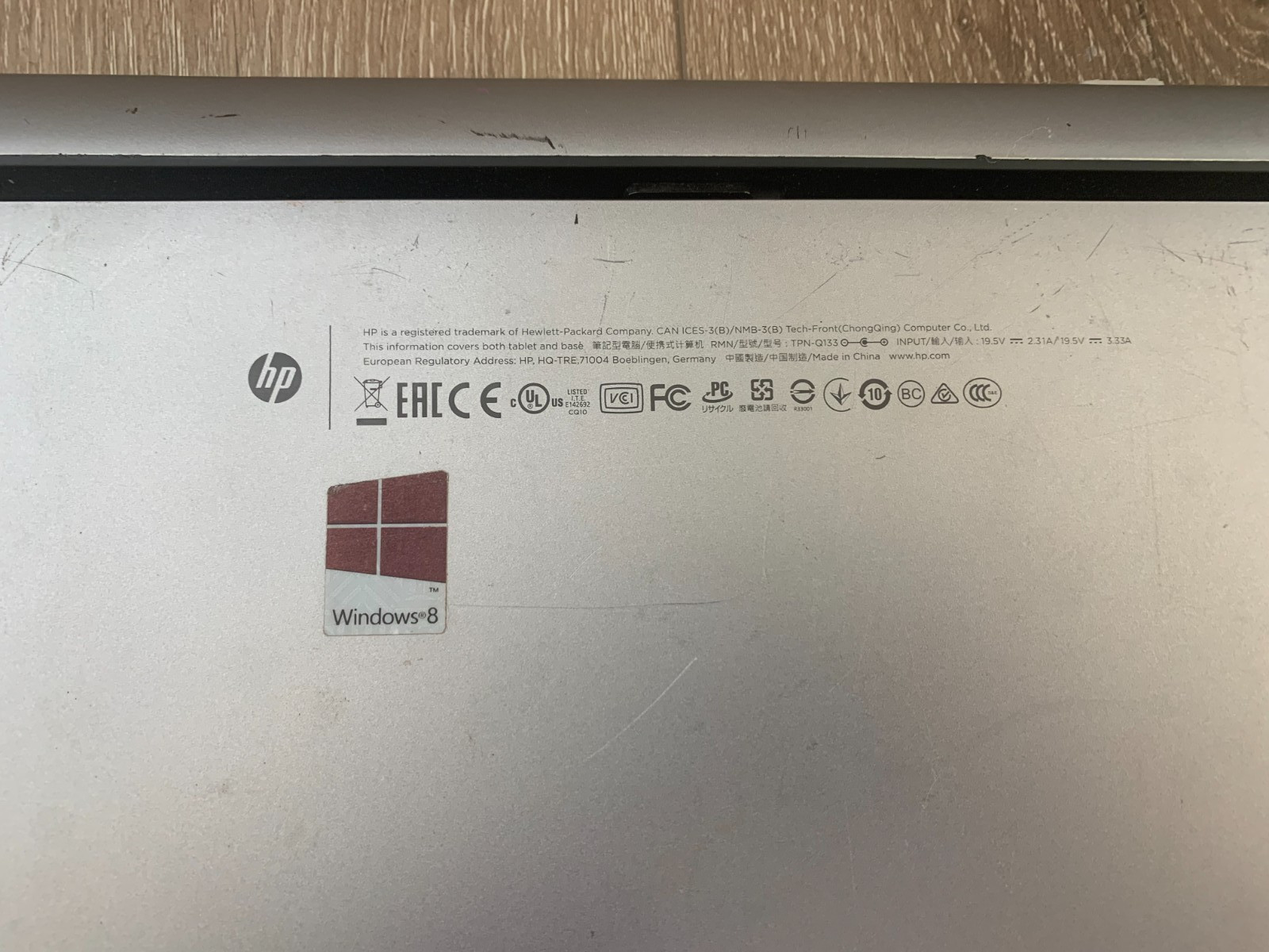HP Split 13 x2 PC 13.3” Touchscreen Intel Core i3-4012Y 1.5GHz 4GB RAM 128GB SSD