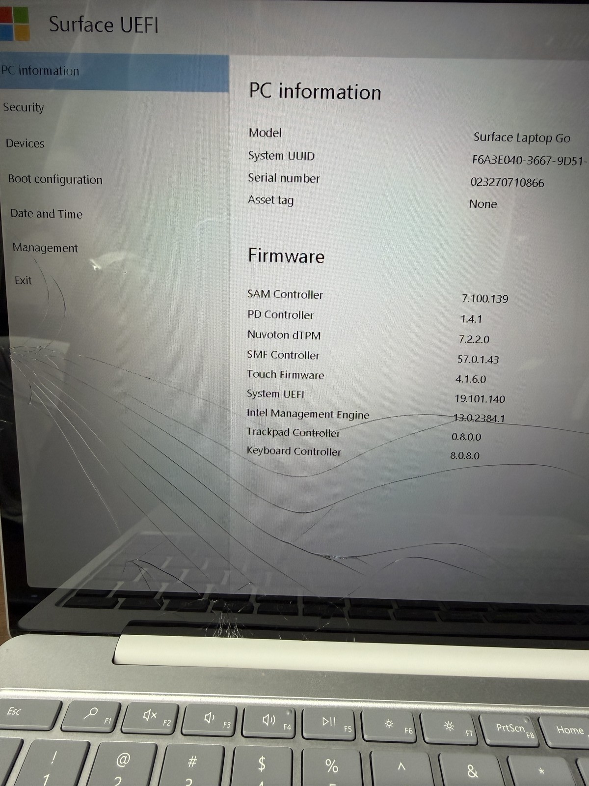 Microsoft Surface Laptop Go 12.3in i5-1035G1 16GB 256GB NO OS READ