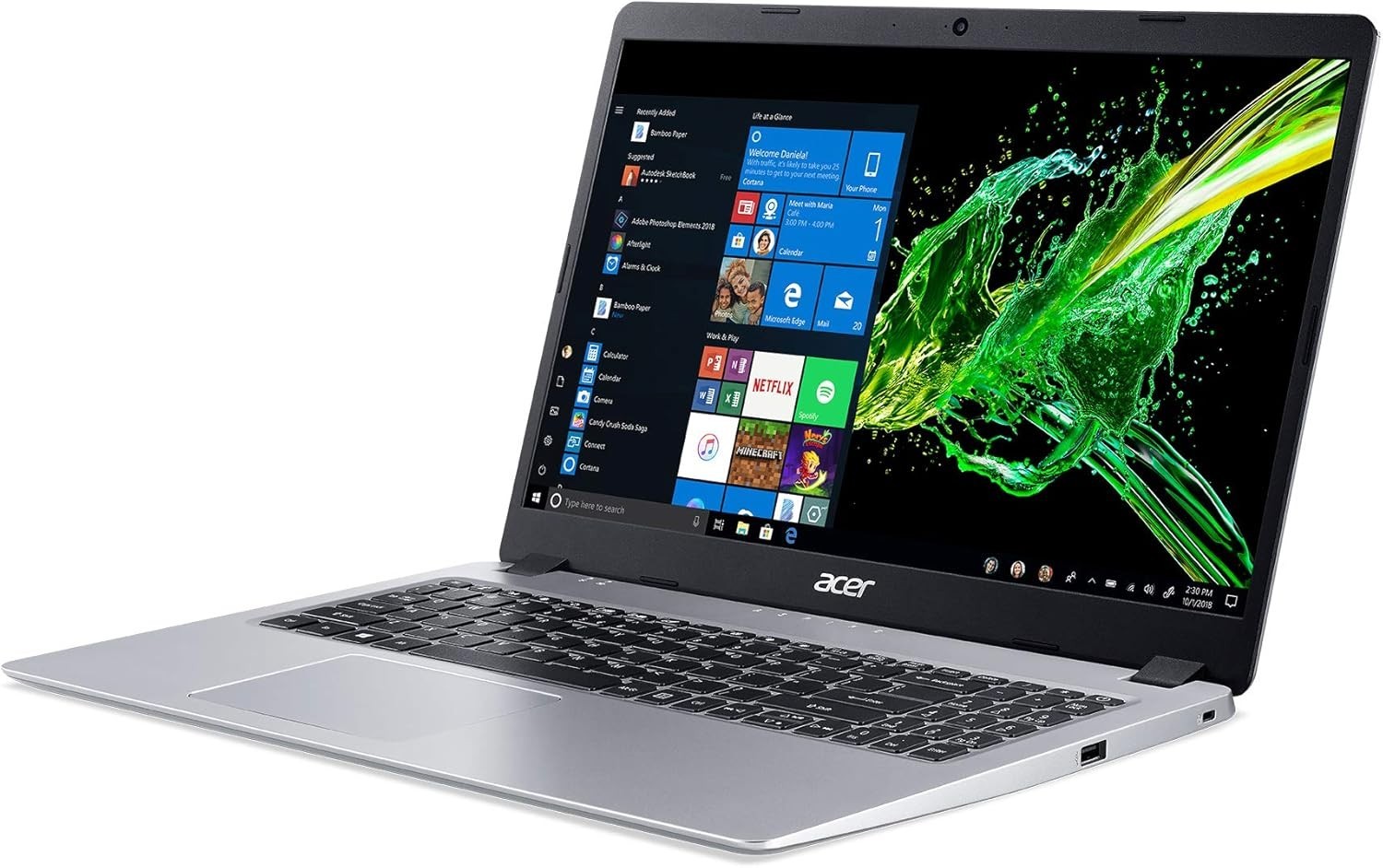 acer Aspire 5, 15.6 ” FHD IPS, Ryzen 3, 4GB/128GB, Win 10, A515-43-R19L, READ