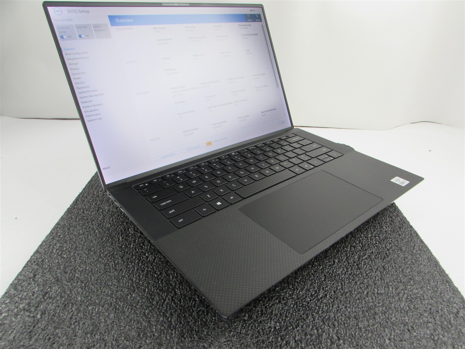 DELL PRECISION 5550 1920X1200 FHD CORE I7-10850H 512GB SSD 32GB RAM T1000 WIN 11