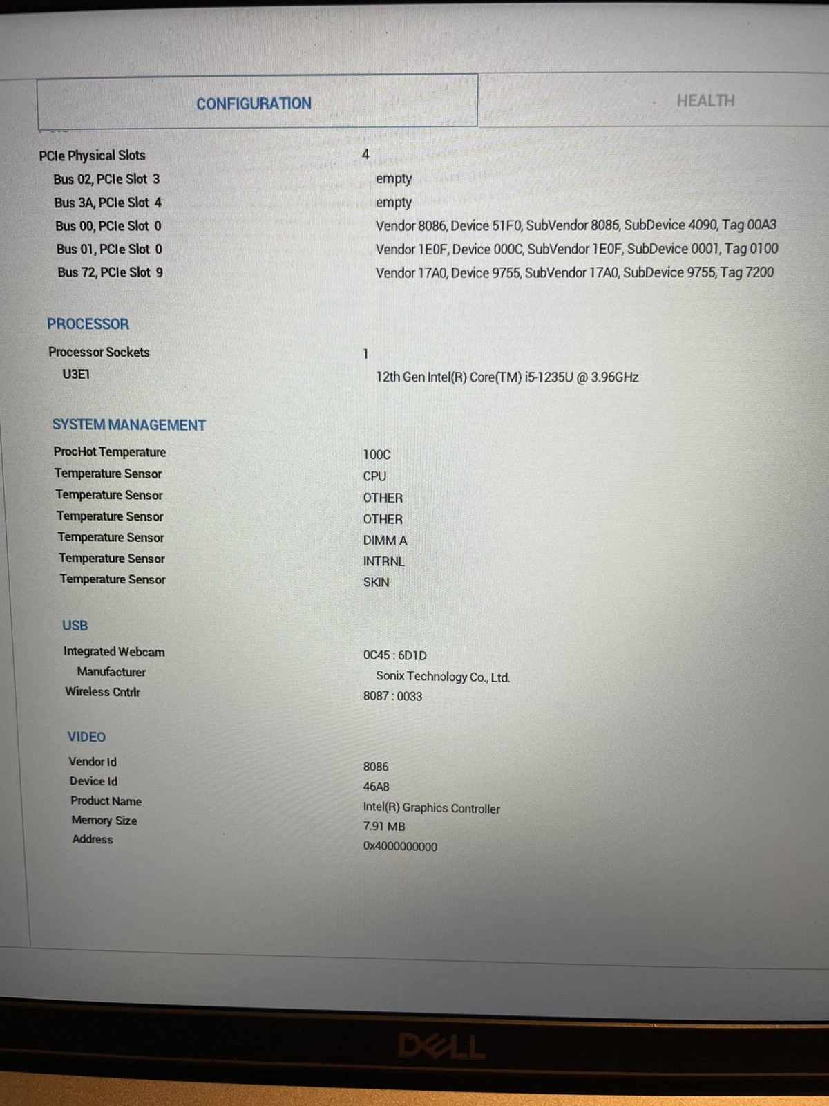 Dell Latitude 5530 Core i5-1235U @4.40GHz 16GB DDR4-3200MHz RAM ***No HDD/SSD***