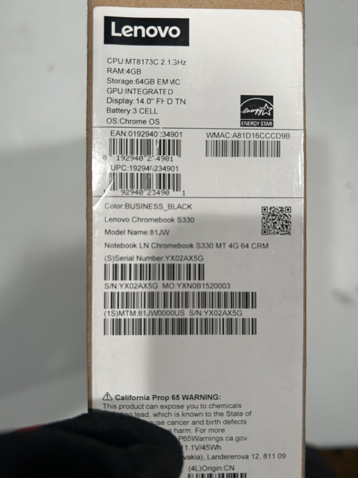 Lenovo Chromebook S330 Laptop 14-Inch FHD Display, MediaTek , 4GB RAM, 64GB