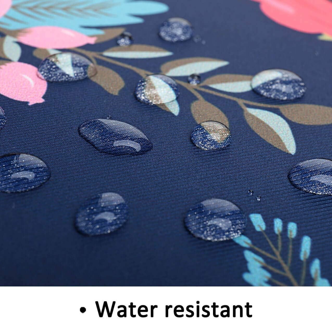 Navy Flower Laptop Sleeve Case for 15-16 inch MacBook Pro, HP, Dell, Lenovo, Ace