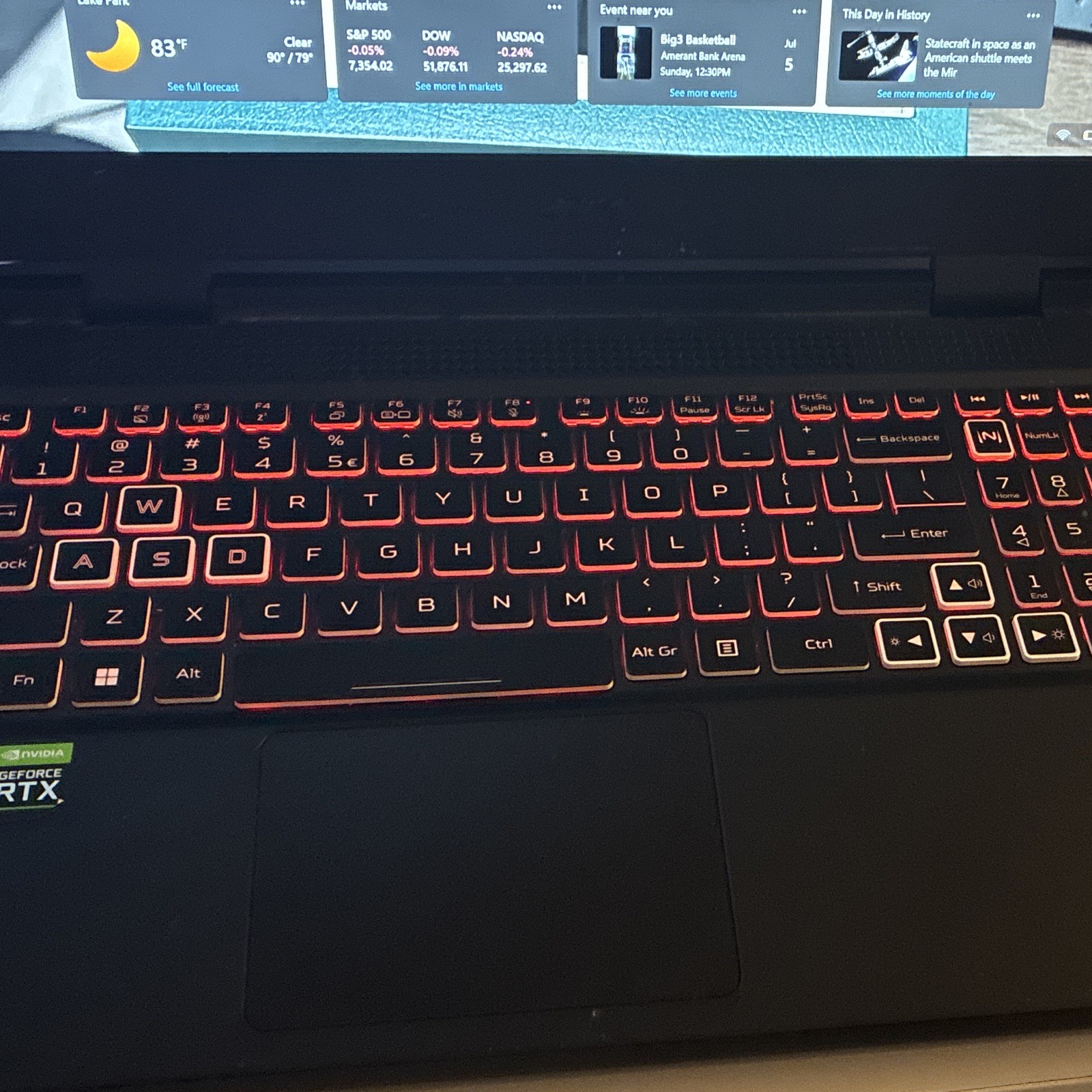Acer Nitro 5 15.1in Gaming Laptop i7 12th Gen FHD SSD Backlit Black