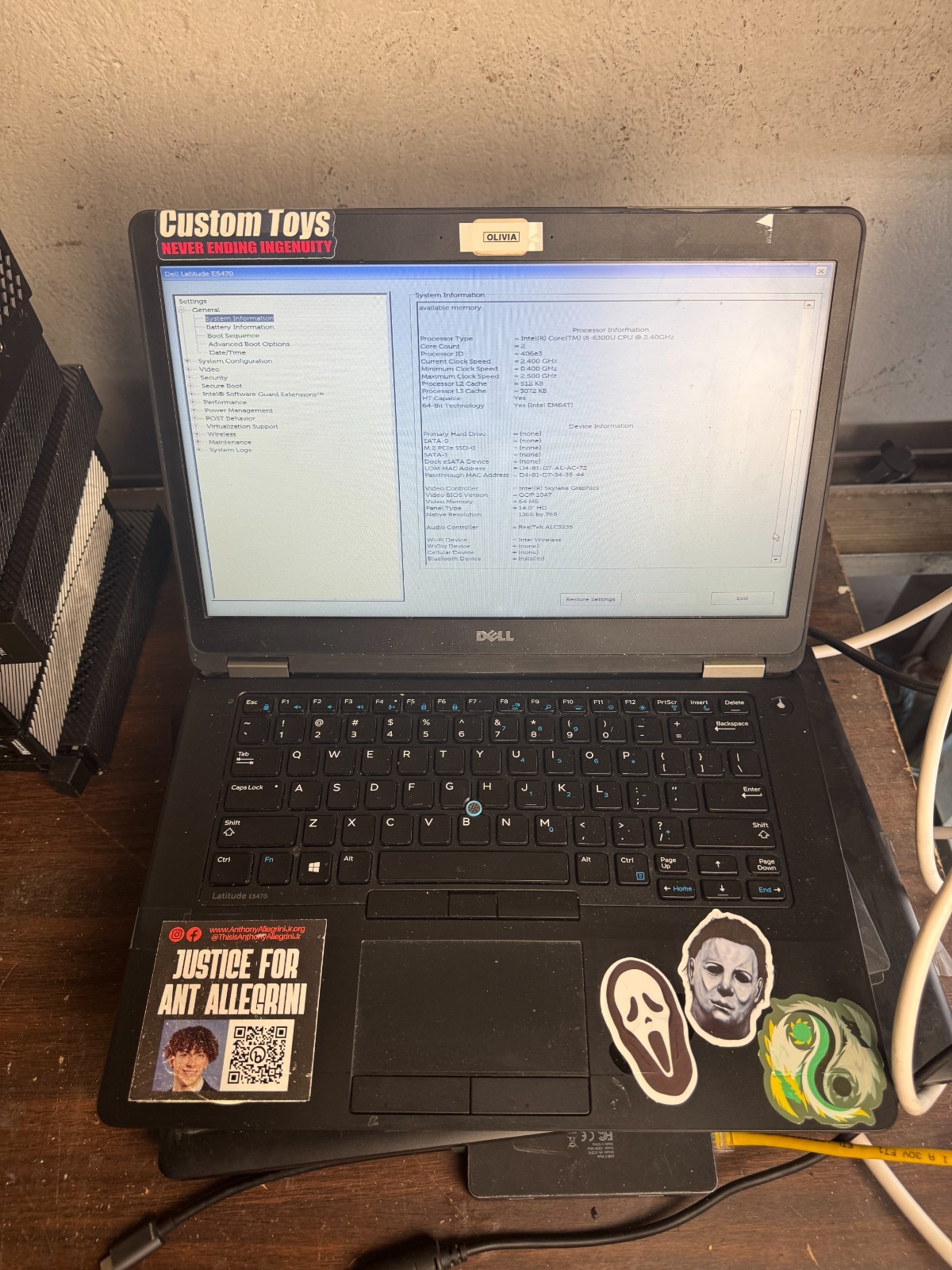 Dell Latitude E5470 Core i5-6300U, 8GB RAM, 14″ Laptop *READ #5330