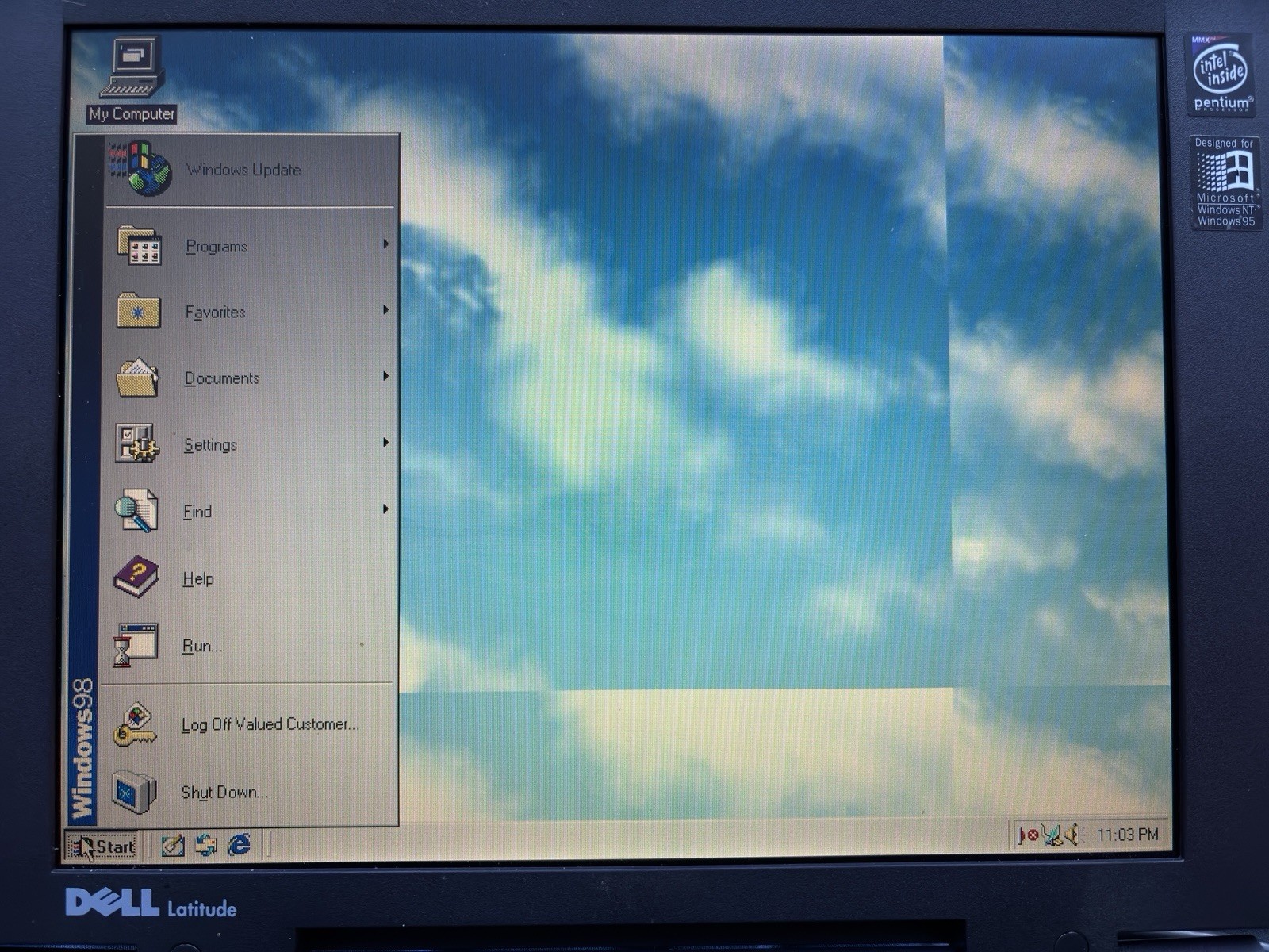 Dell Latitude CP 14in Windows 98 Pentium 500MHz 128MB RAM 4GB HDD Charger