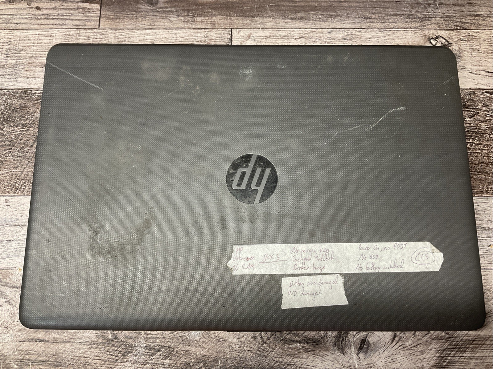 HP Laptop 17 / Unknown Processor / No RAM Laptop Notebook PC / C15