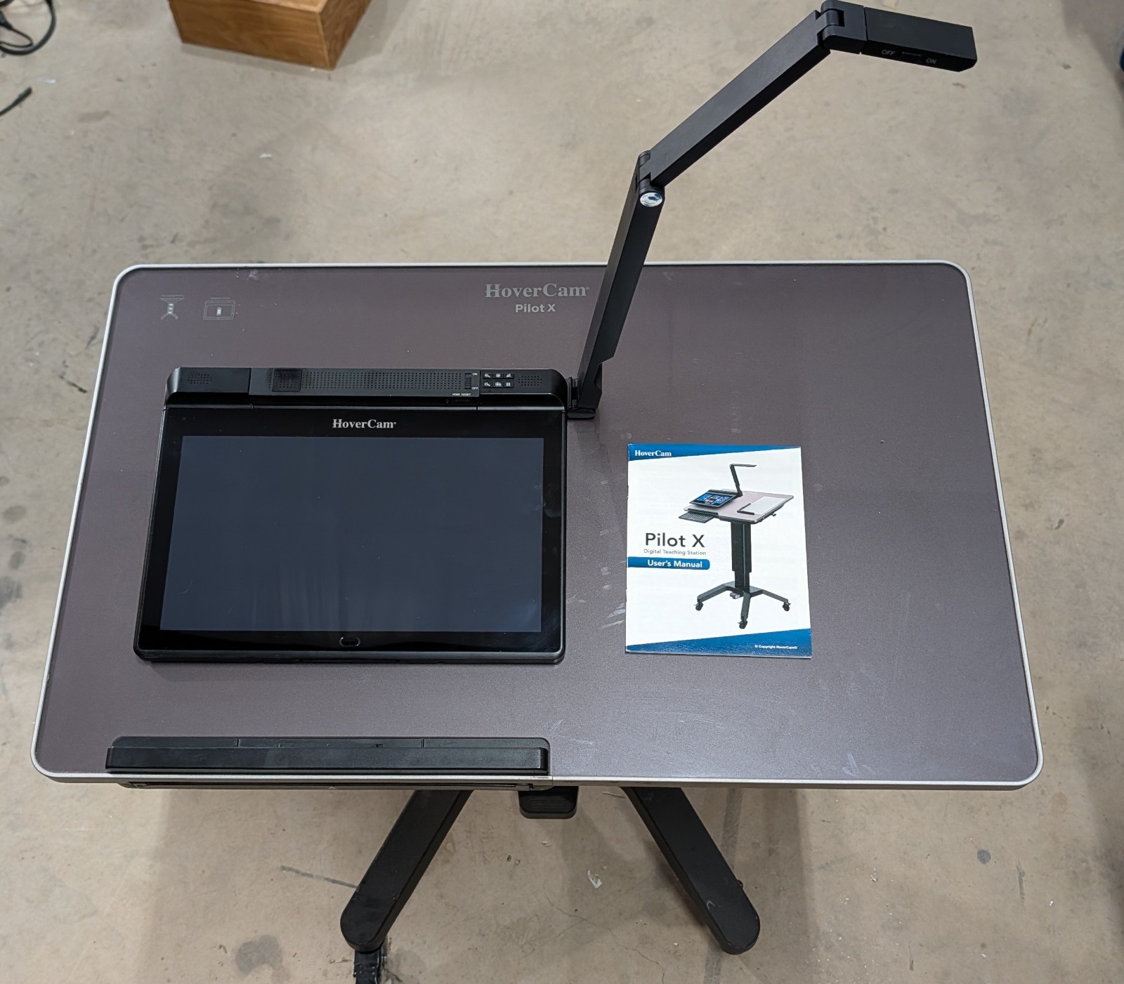 HoverCam Pilot X Wireless Digital Teaching Station Podium & 13.3 Tablet *READ*