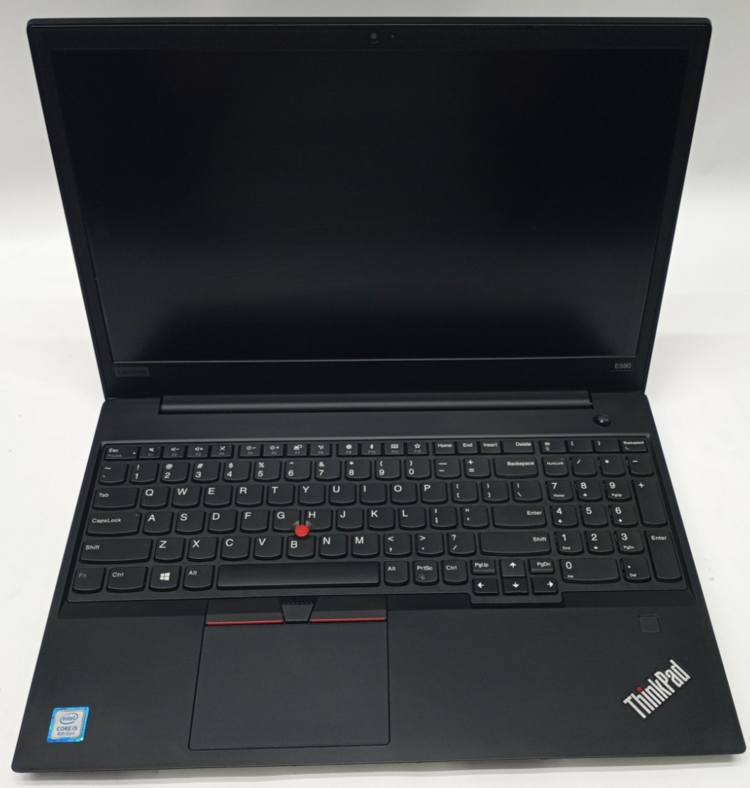 Lenovo ThinkPad E590 15.6″ i5-8265U@1.6GHz 8GB RAM 256GB NVMe Win 11 Pro MC758*!