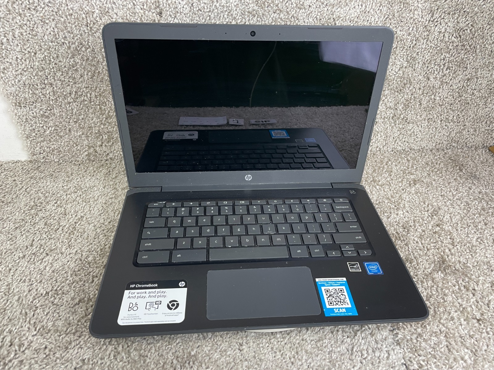 HP Chromebook 14-Ca061dx Intel Celeron N3350 Laptop Parts Only