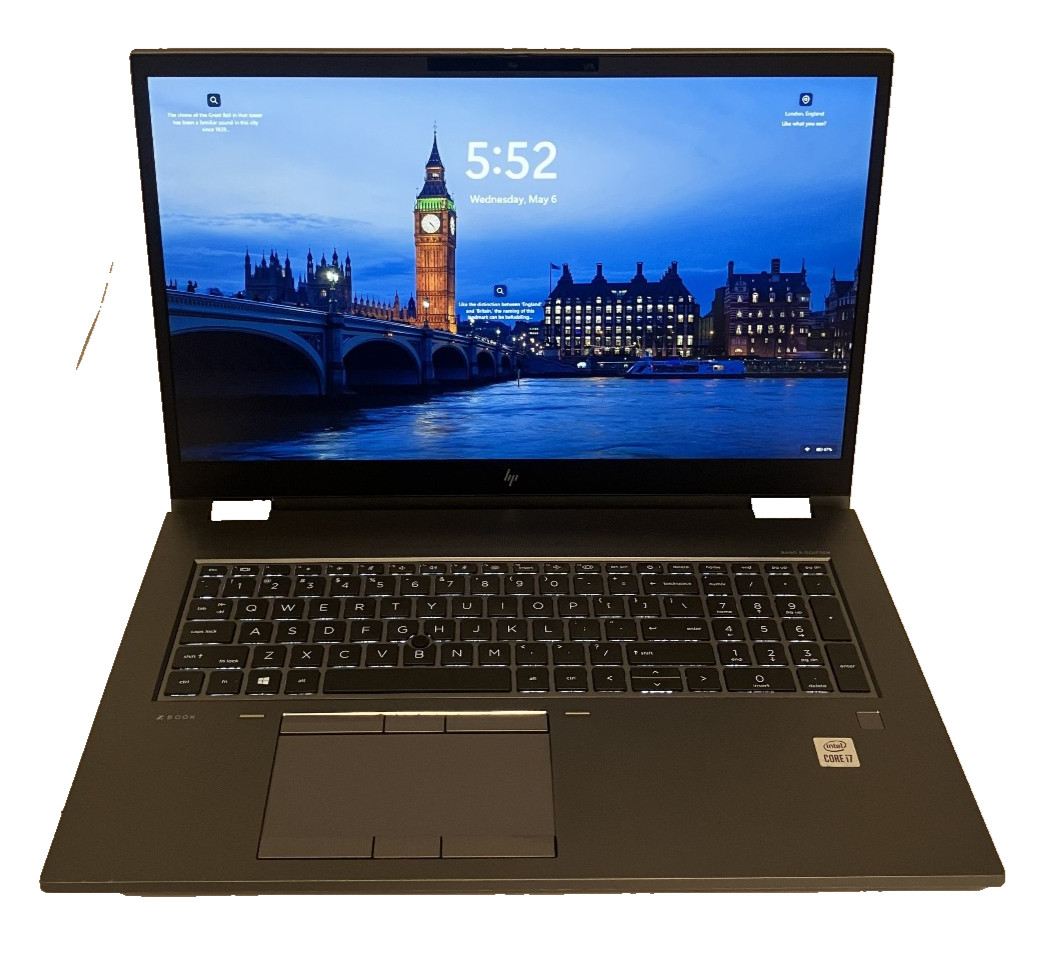 HP ZBook Fury 17 G7 NVIDIA Quado T1000 2.6GHz Intel Core i7-10750H 64GB 1TB