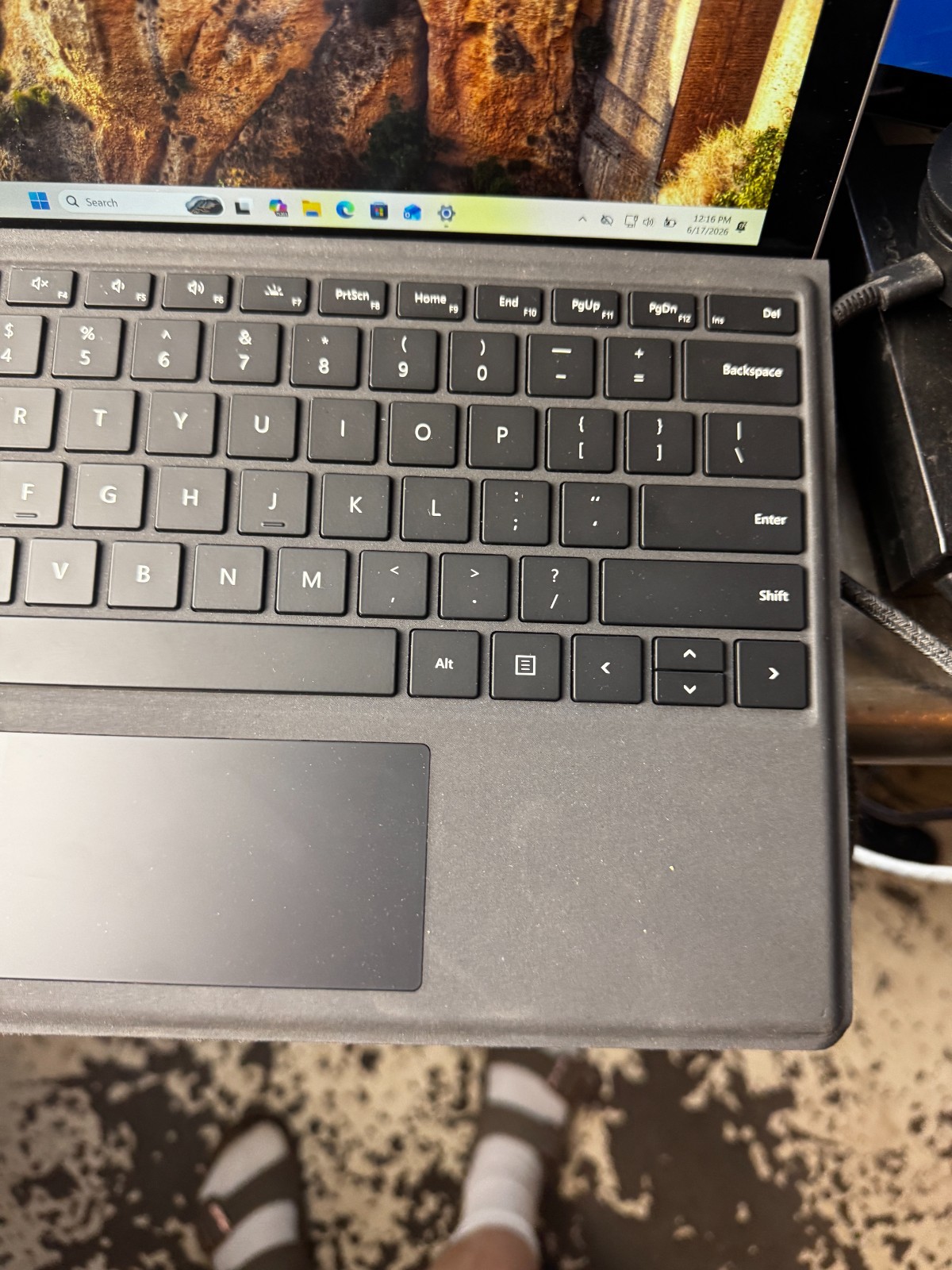 Microsoft Surface Pro 7 Core I5-1035G4 128GB SSD 8GB RAM Laptop #6415
