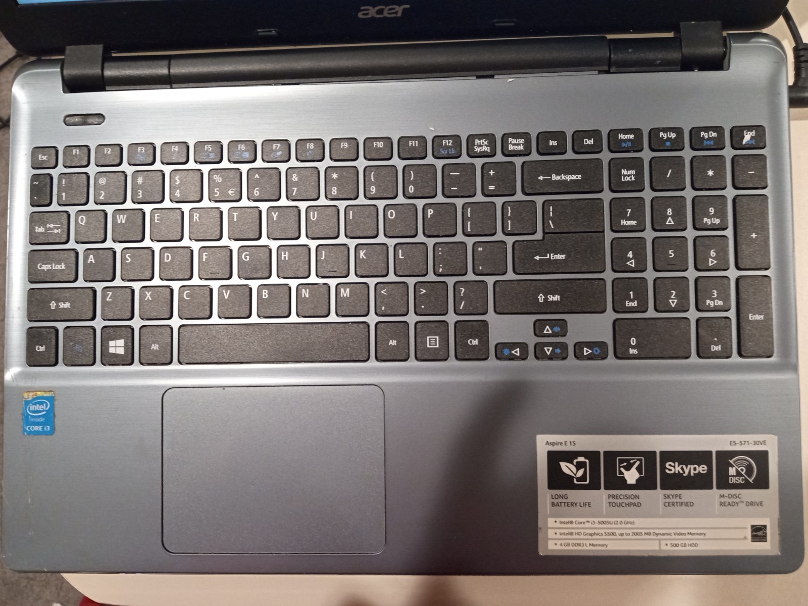 Acer Aspire E 15 E5-571-30VE