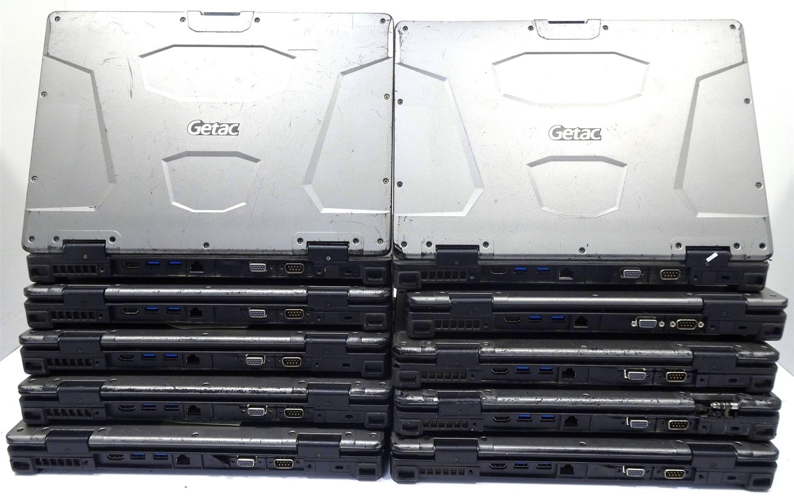 Lot 10 Getac S410 Core i5-6300U 2.40GHz No RAM No HD Laptops
