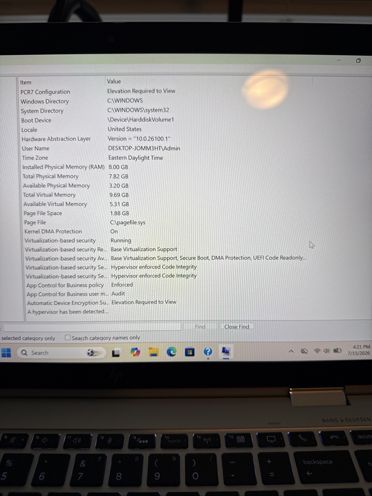 HP EliteBook x360 1040 G6 (Intel Core i5 8th Gen @ 1.60GHz, 8GB RAM, 256GB SSD)