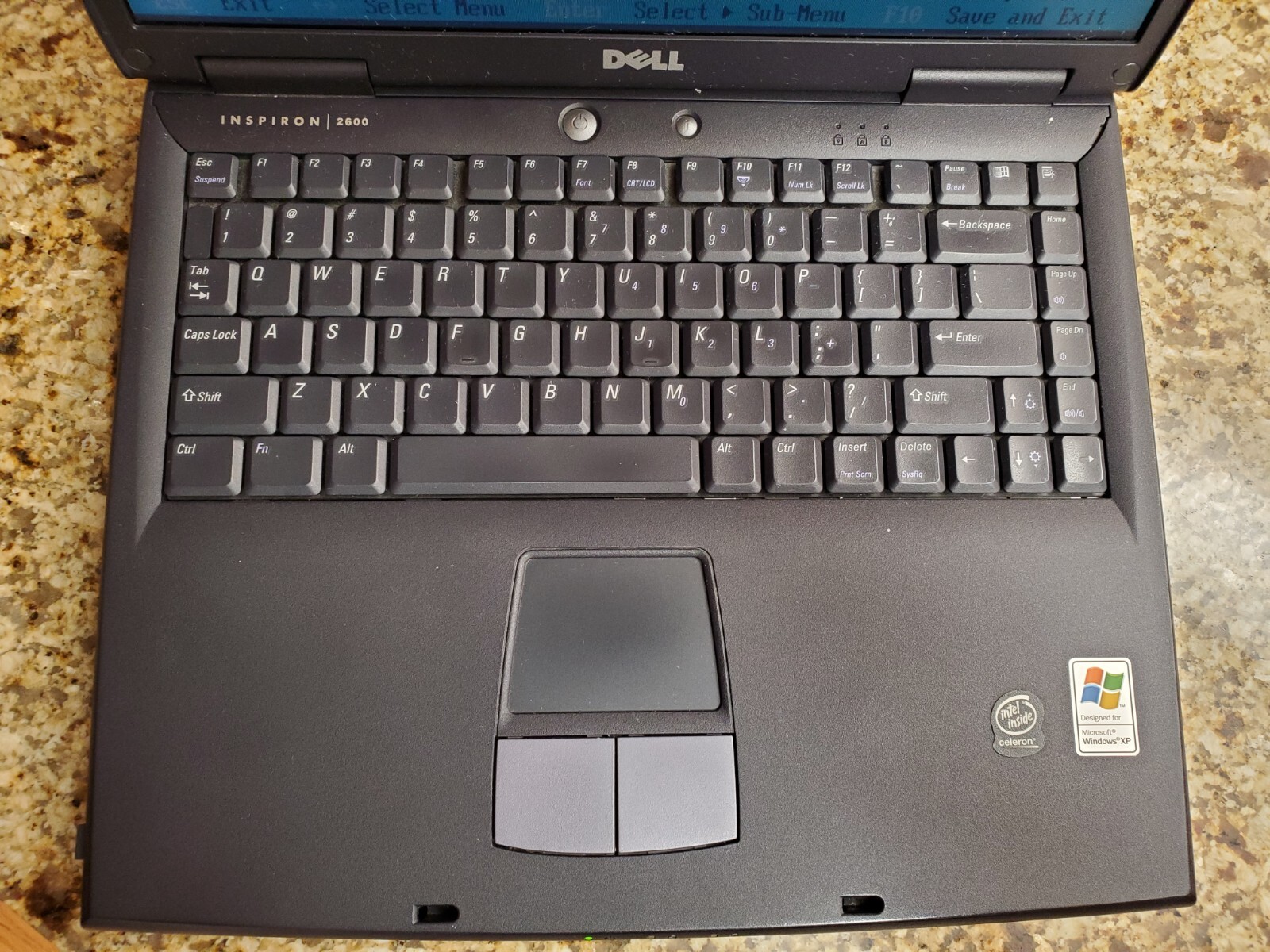 Retro Dell Inspiron 2600 PP04L Laptop | 128MB RAM | Boots to Bios!
