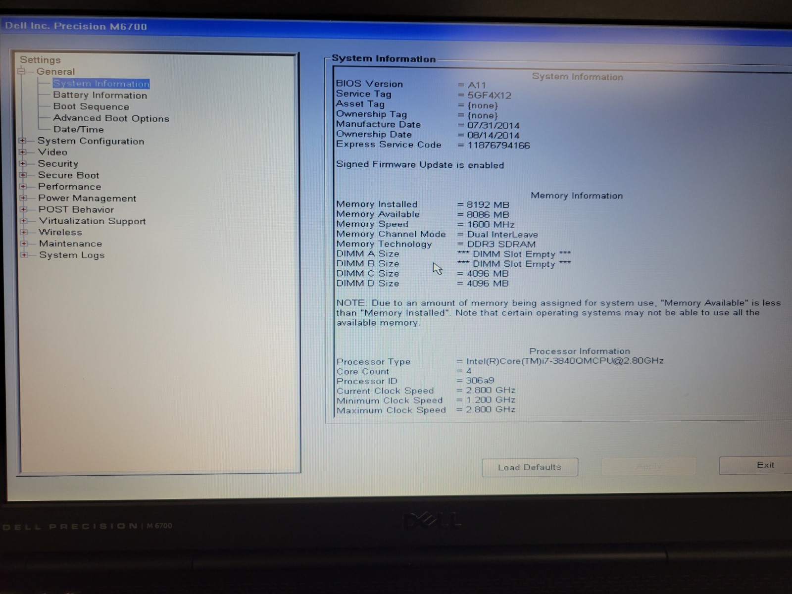 2x Dell Precision M6700/800 i7 Mixed 8GB *No HDD/OS/Batt/Cover/READ | LP534DS