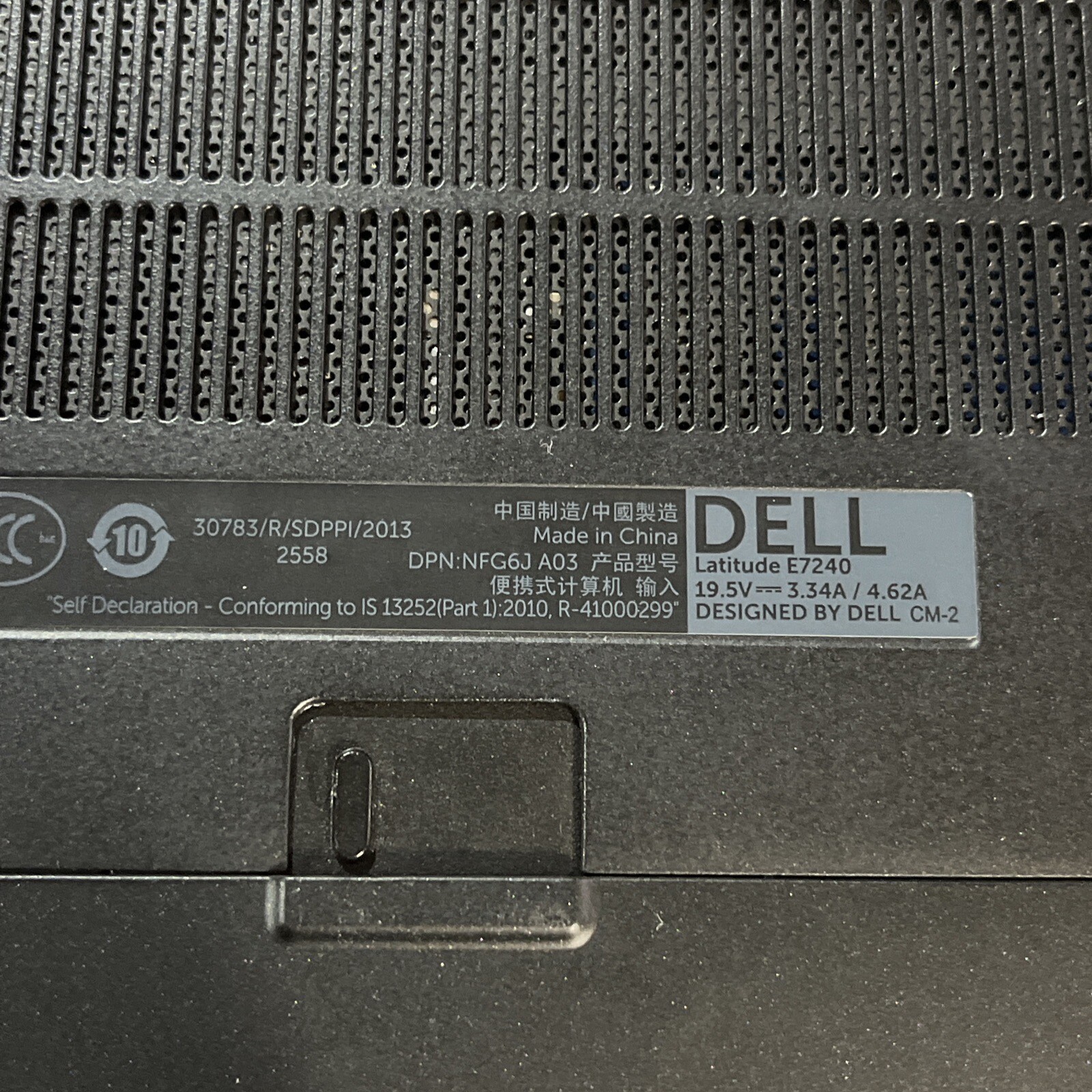DELL LATITUDE E7240 INTEL CORE I5-4310U 2.00GHZ 8GB RAM NO HD