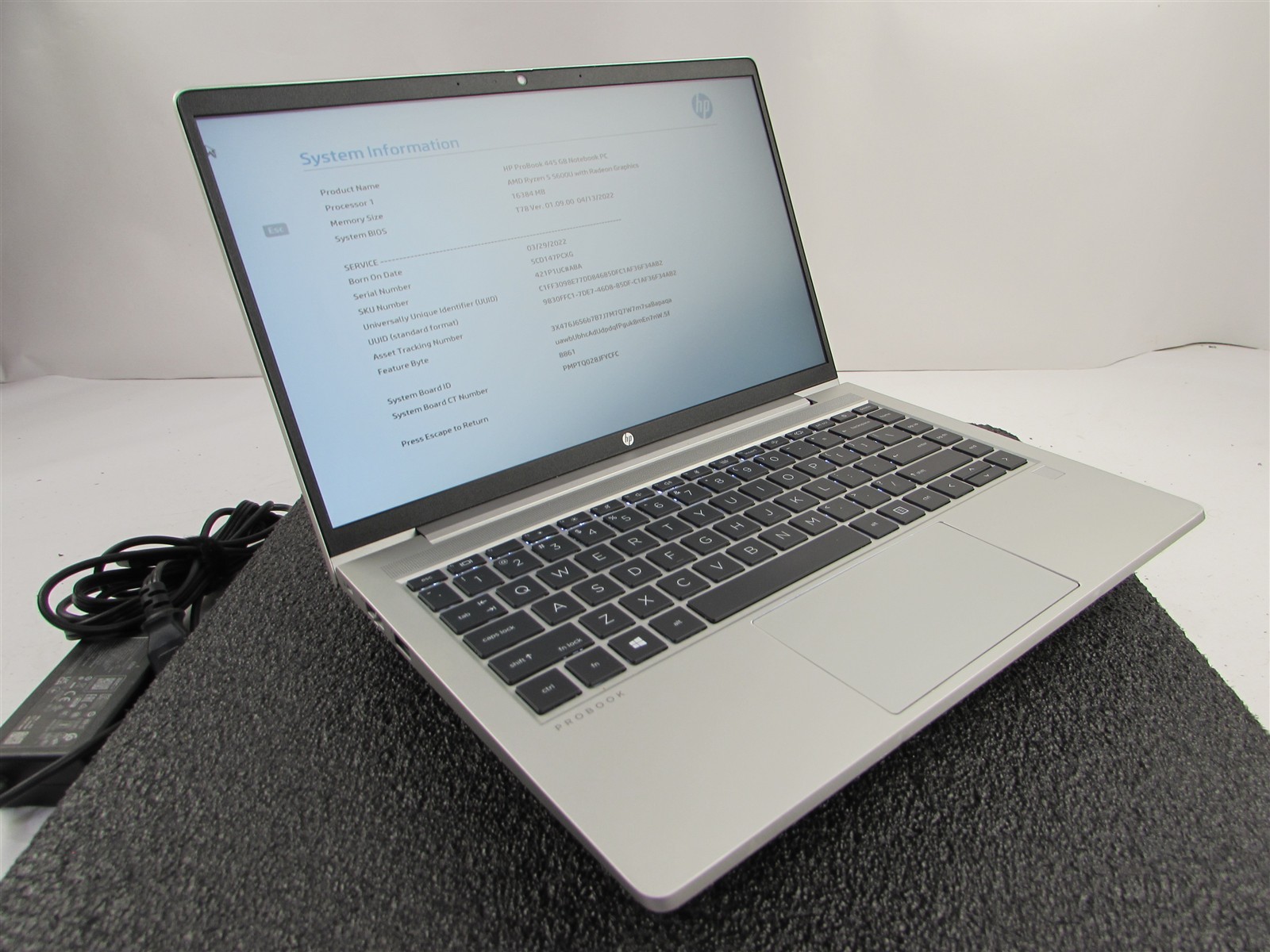 HP PROBOOK 445 (G8) FHD AMD RYZEN 5 5600U 512GB SSD 16GB RAM AMD GPU WIN 11 PRO