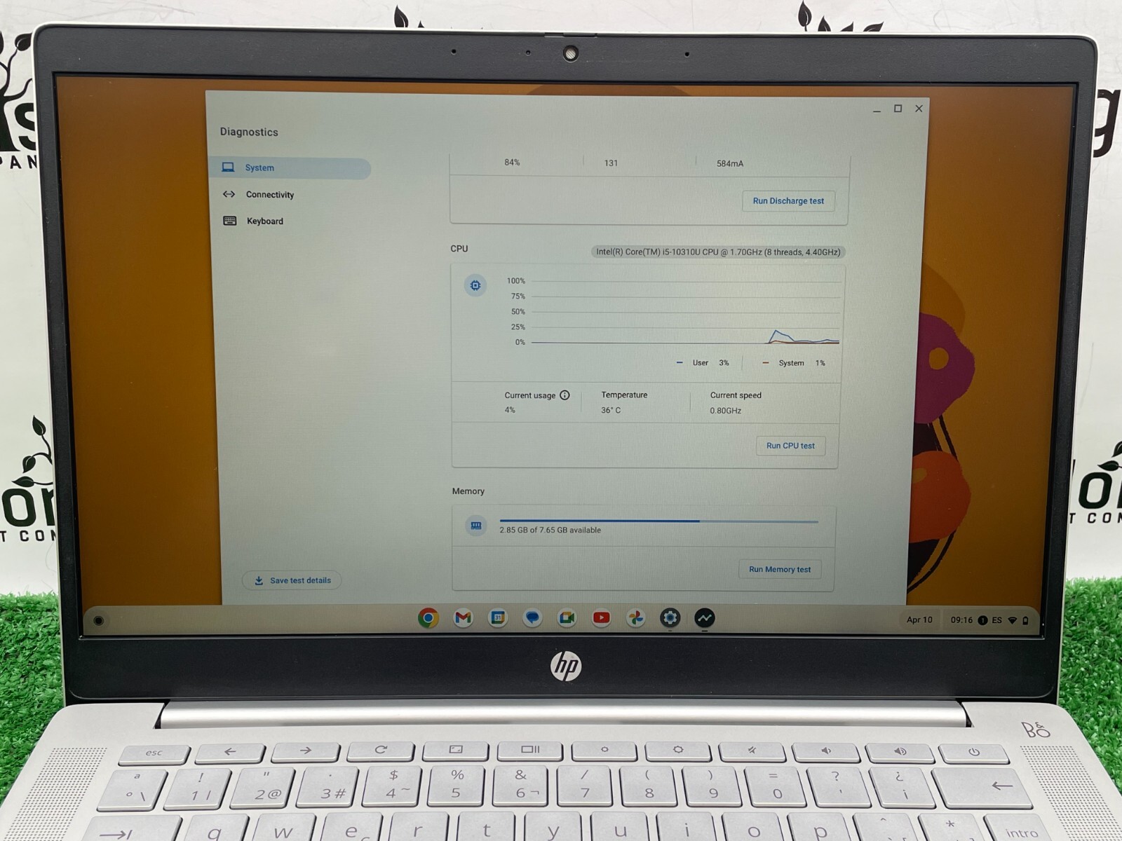 HP Pro c640 Chromebook Laptop Intel i5-10310U 1.70GHz / 8GB /64GB SSD Touch