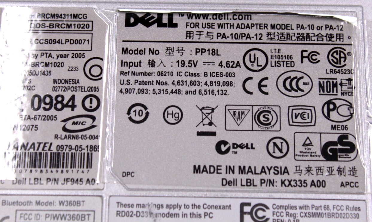 Dell Latitude D630 Core 2 Duo @2.0GHz 4GB RAM 256GB SSD Windows XP Pro SP3