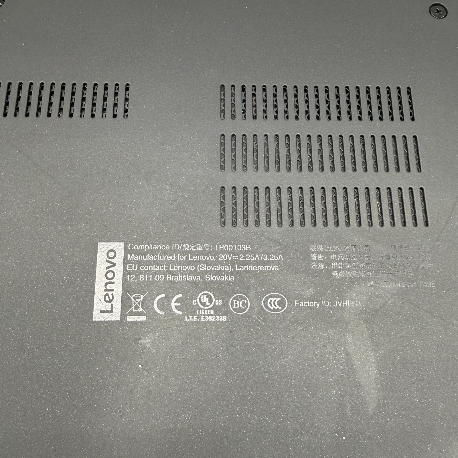Lenovo ThinkPad T495 14 FHD 2.1 GHz Ryzen PRO 5 3500U 16GB 256GB Bat 86% Laptop