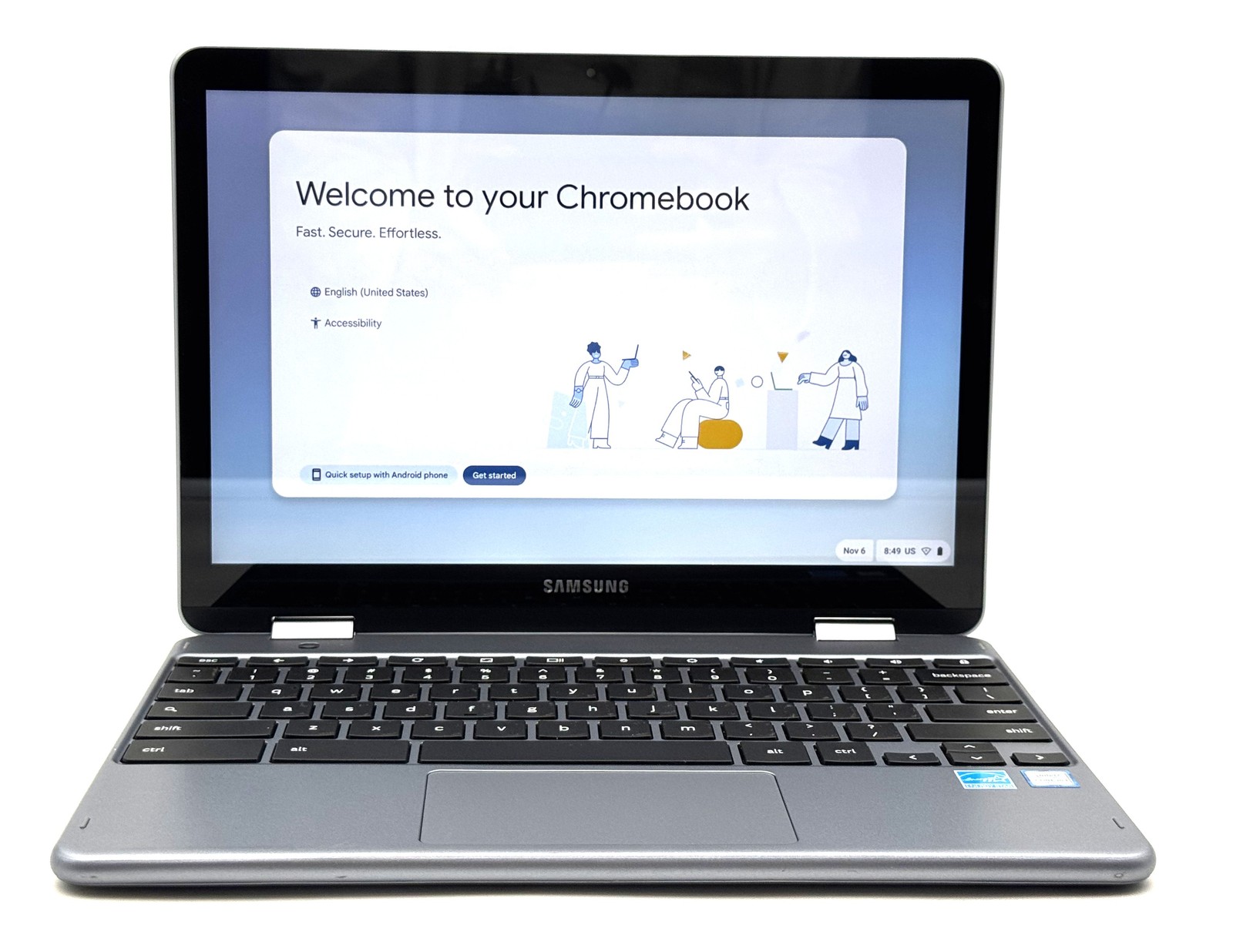 Samsung Chromebook Plus V2 – 12.2″ Touchscreen – Intel m3-7Y30 – 4GB RAM – 128GB