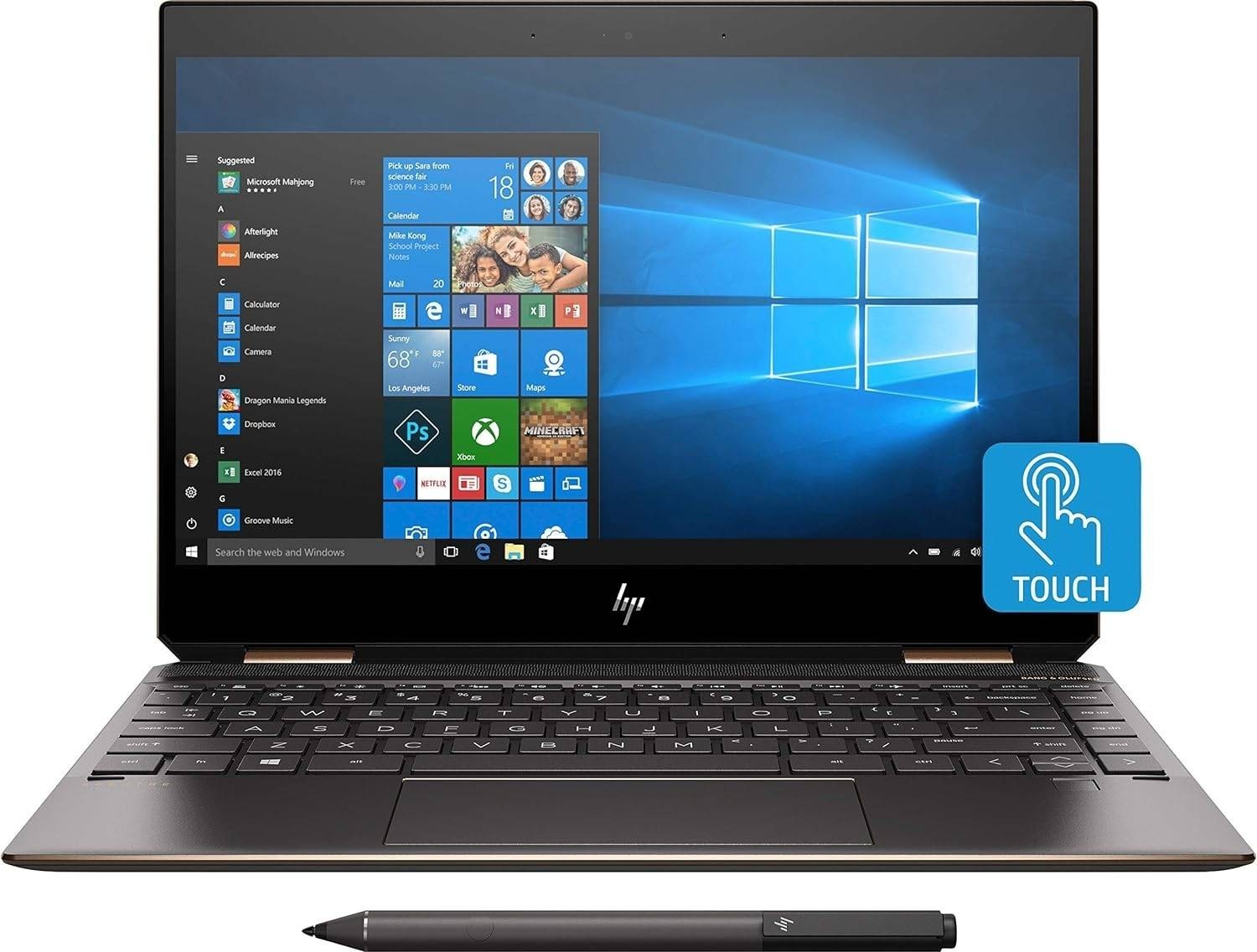 HP Spectre x360 2-in-1 – 13.3″ 4K UHD Touch i7-8565U 16GB 512GB W11 13-AP0043DX