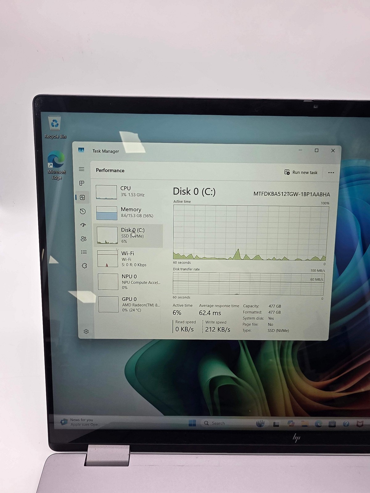 HP OmniBook X Flip 16-AR0013DX AMD Ryzen AI 5 340 2.0GHz 16GB RAM 512GB SSD