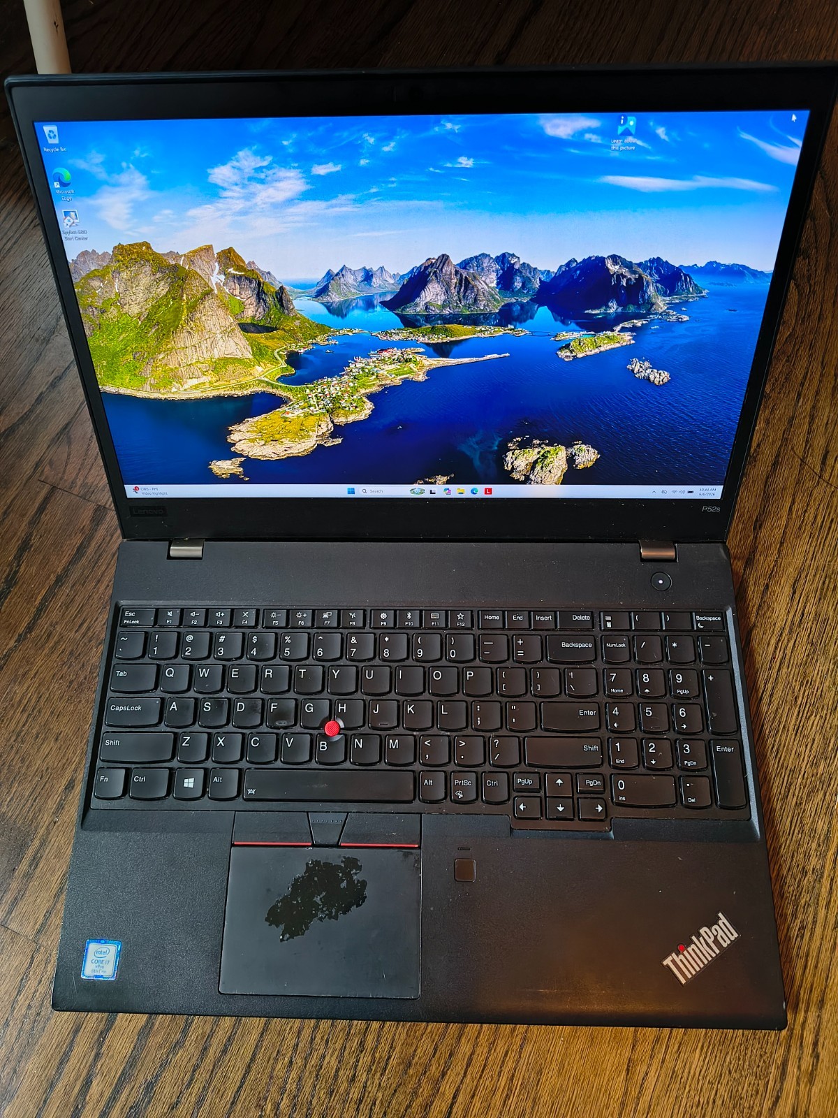 Lenovo ThinkPad P52s 15.6″ 4k 3840×2160 i7-8650u 512GB SSD 8GB Win11 OFFICE 2024
