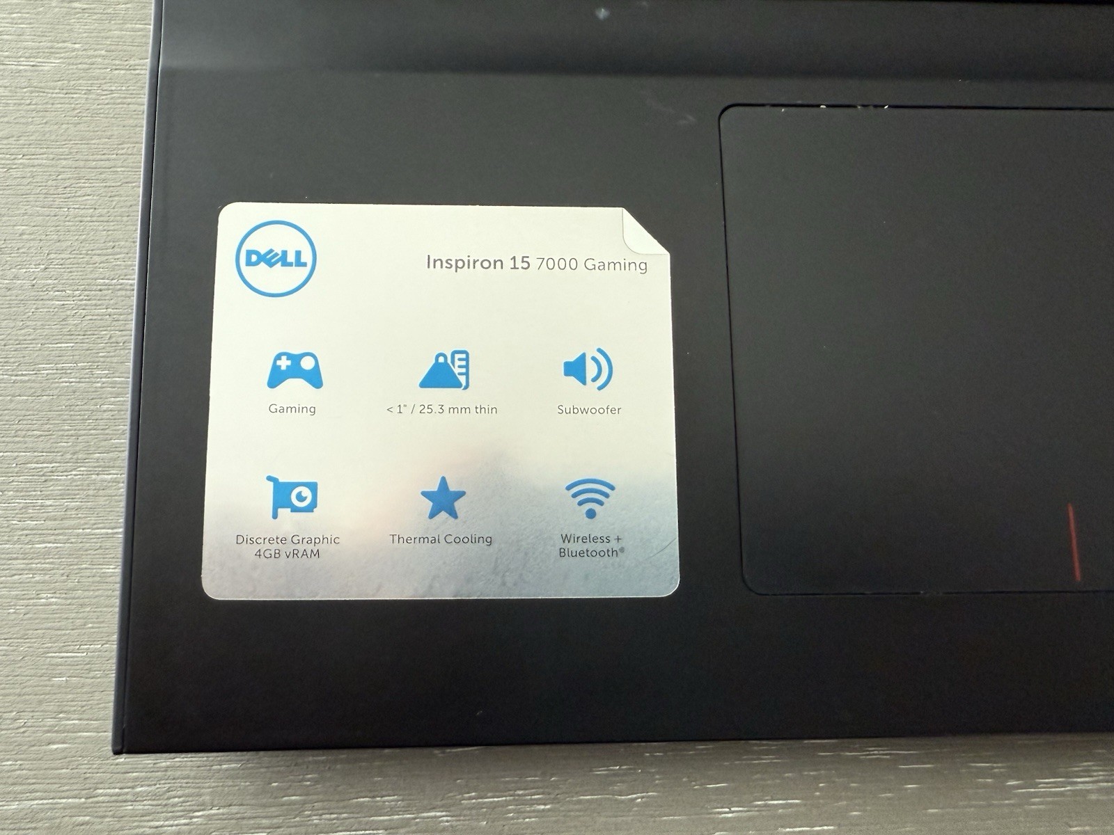 Dell Inspiron 15.6 Intel Core i5 -8GB RAM NVIDIA GTX 1050 Ti 256GB SSD W/CHARGER