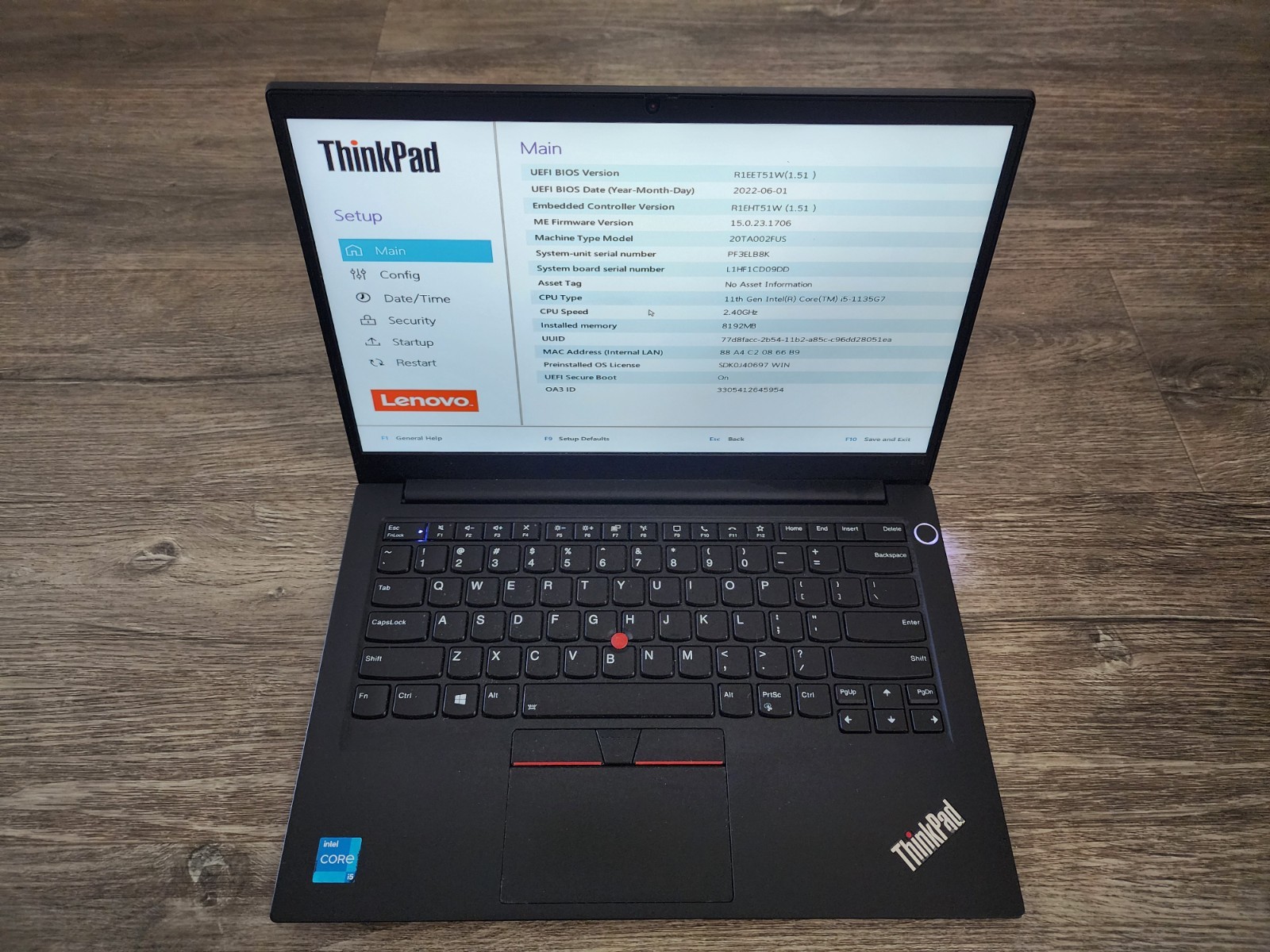 LENOVO ThinkPad E14 GEN 2 LAPTOP/NOTEBOOK PC INTEL CORE i5-1135G7 CPU + BATTERY