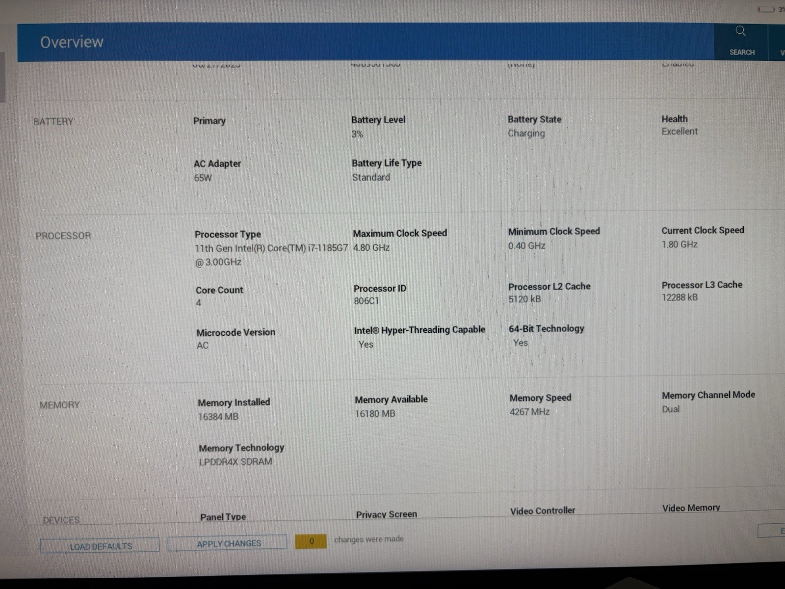 DELL LATITUDE 7520 15.6″ i7-1185G7, 16GB RAM, **NO SSD, BROKEN SCREEN**