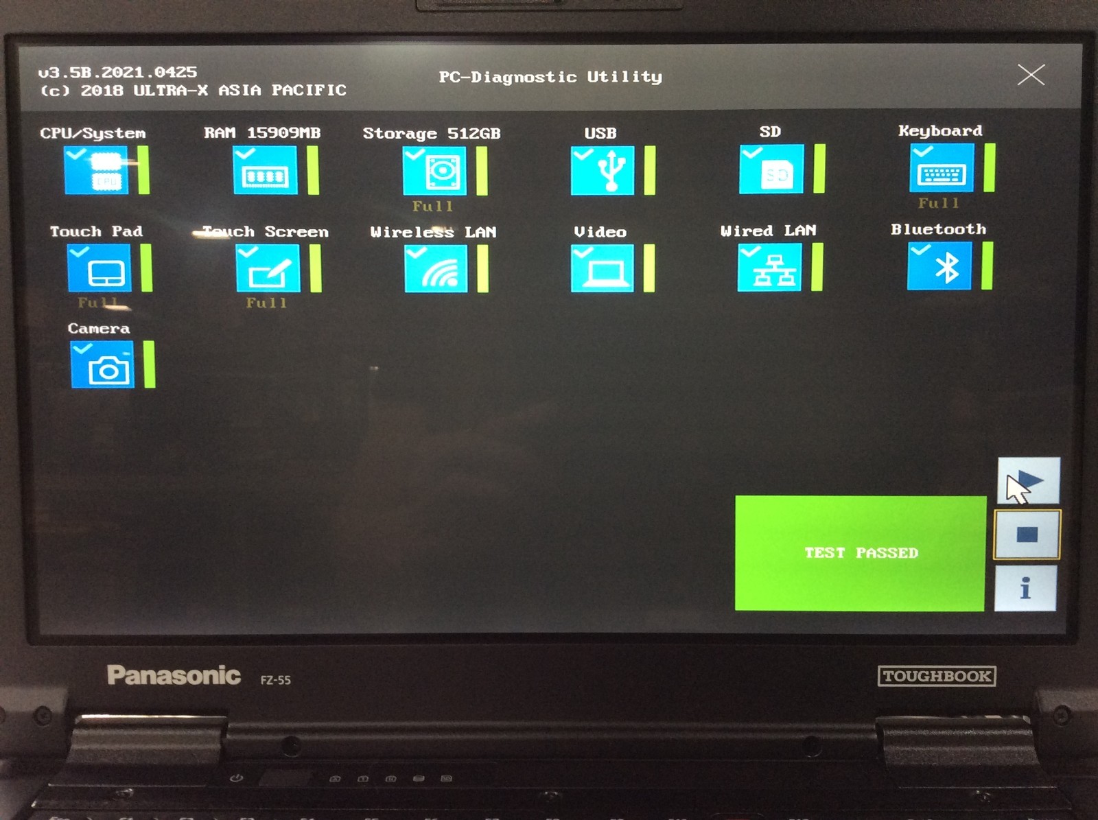 Panasonic Toughbook FZ-55 FZ-55J2601BM Touch i5-1345U 16GB RAM 512GB 0 Hrs 96% ^