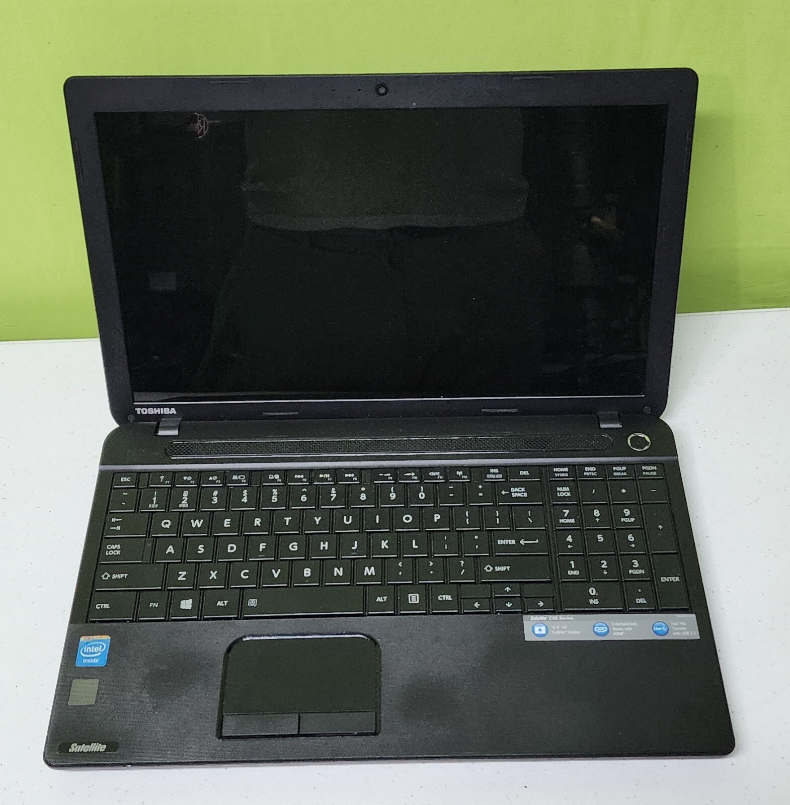 TOSHIBA SATELLITE C55-A5190 LAPTOP INTEL CELERON N2820 2.13GHZ 4GB RAM 256GB HD