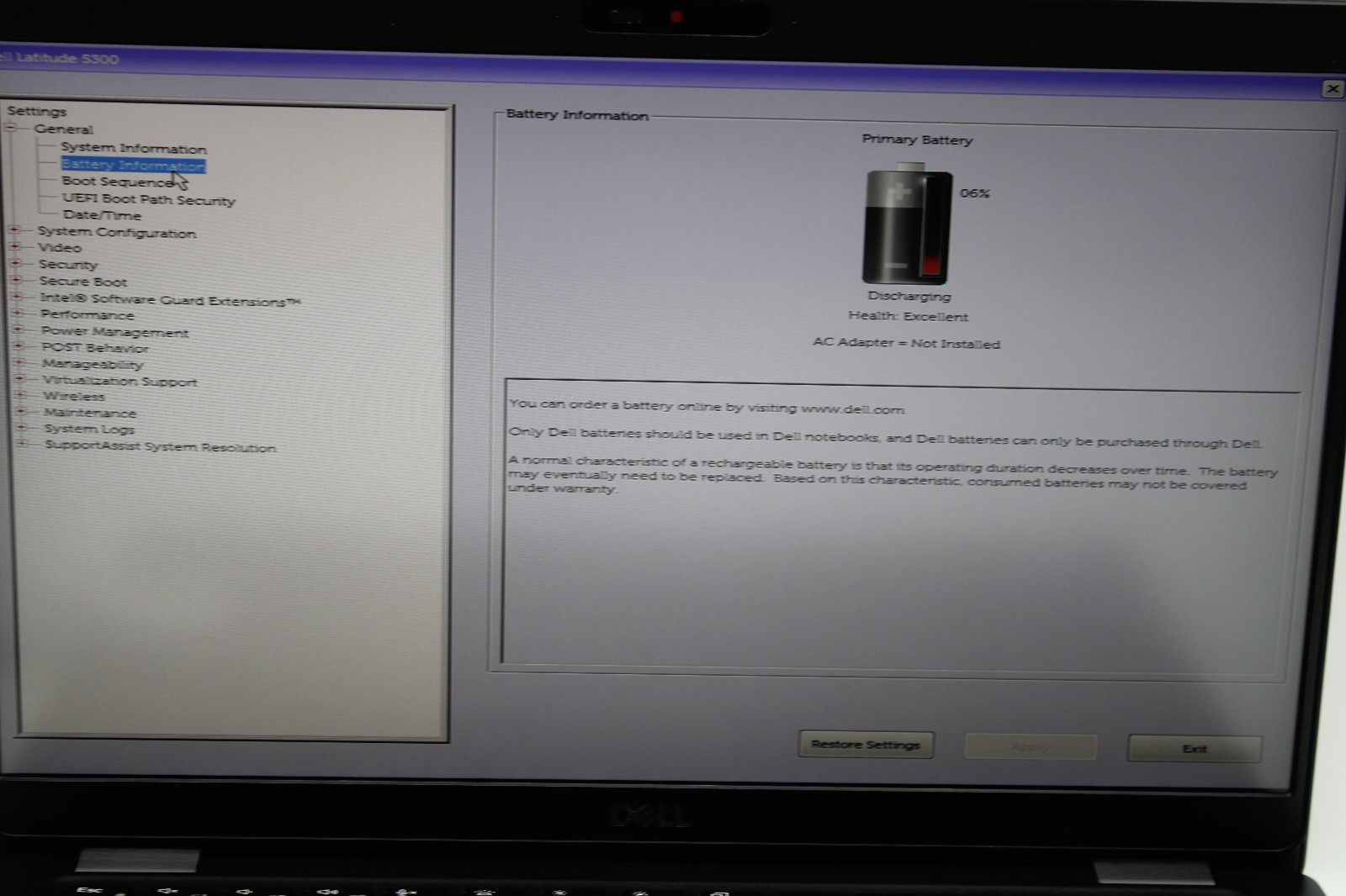 Dell Latitude 5300 i5-8365U @ 1.6 GHz 8GB RAM 256GB SSD No OS