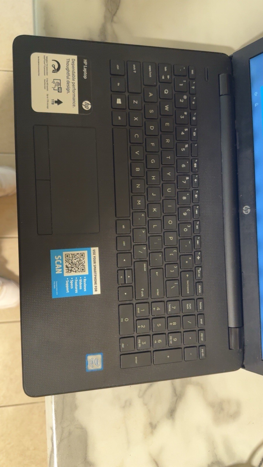 HP Laptop Intel Core i3 15.6″ 1TB HDD Windows Built-in Webcam Black