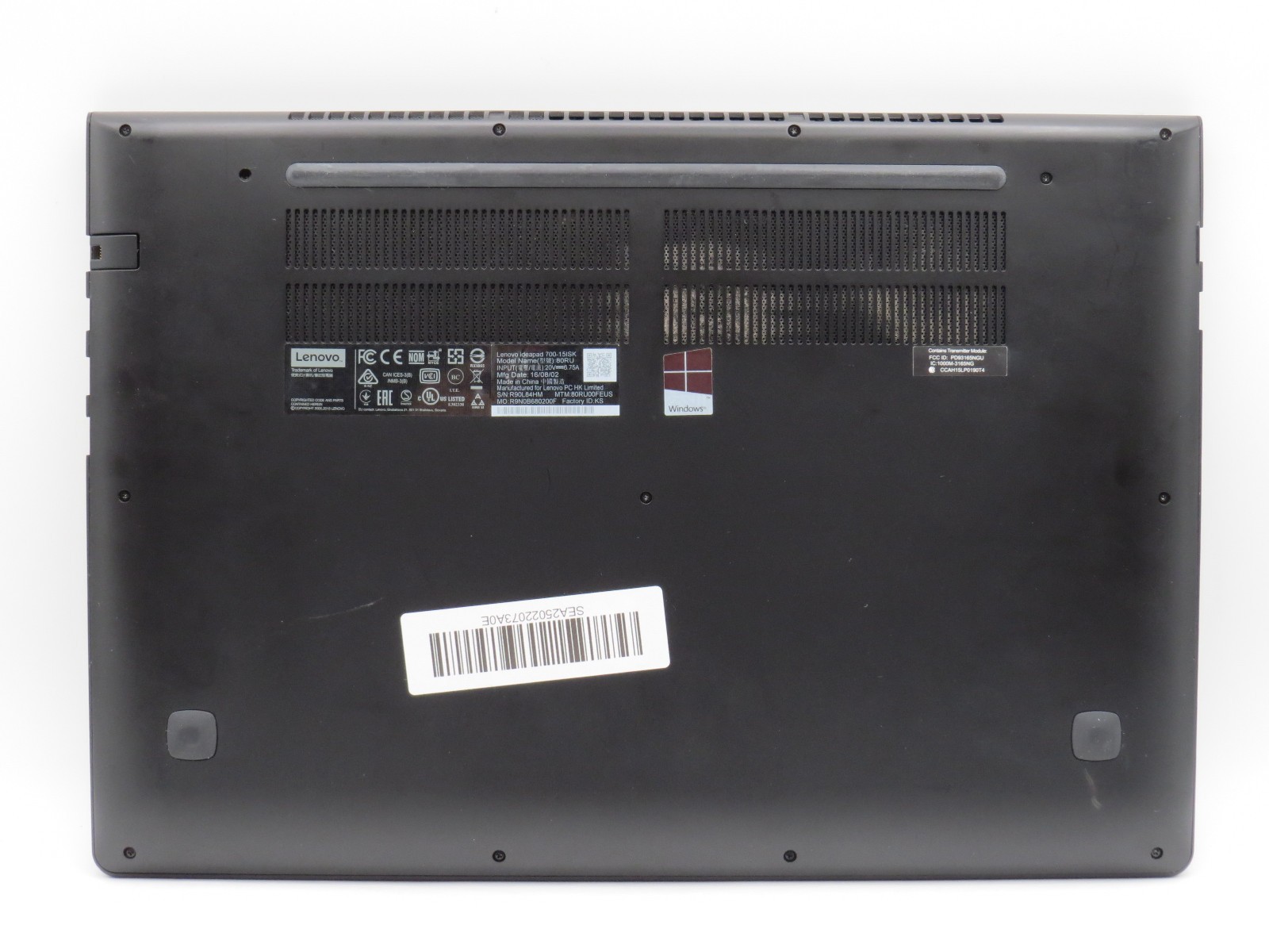 Lenovo Ideapad 700 | i5-6300HQ @ 2.3GHz | 12GB DDR4 | 15.6″ | No OS/HDD